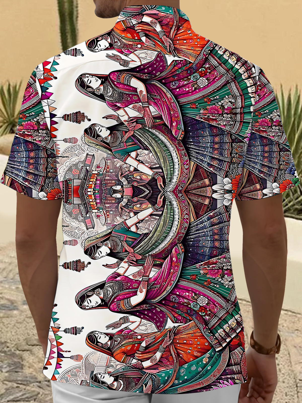 Art Print Men's Pocket Short Sleeve Shirts
