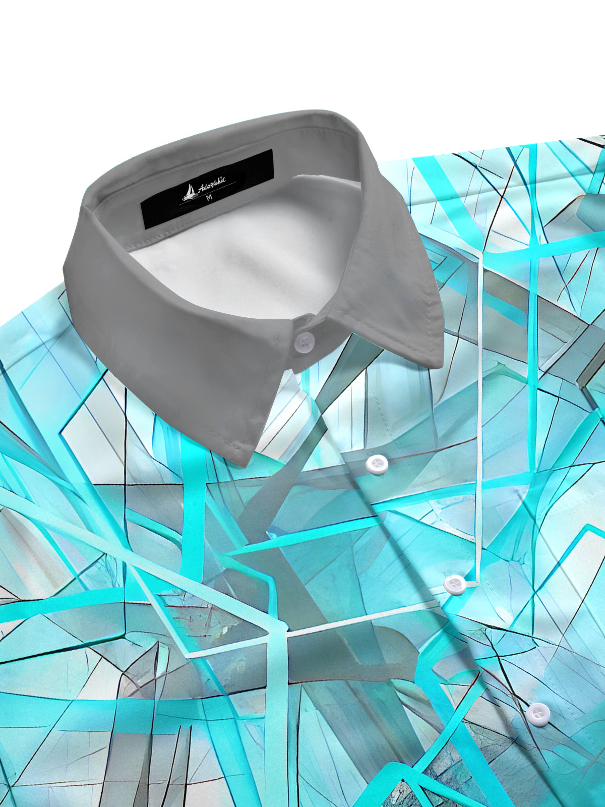 Abstract Men's Pocket Short Sleeve Shirts