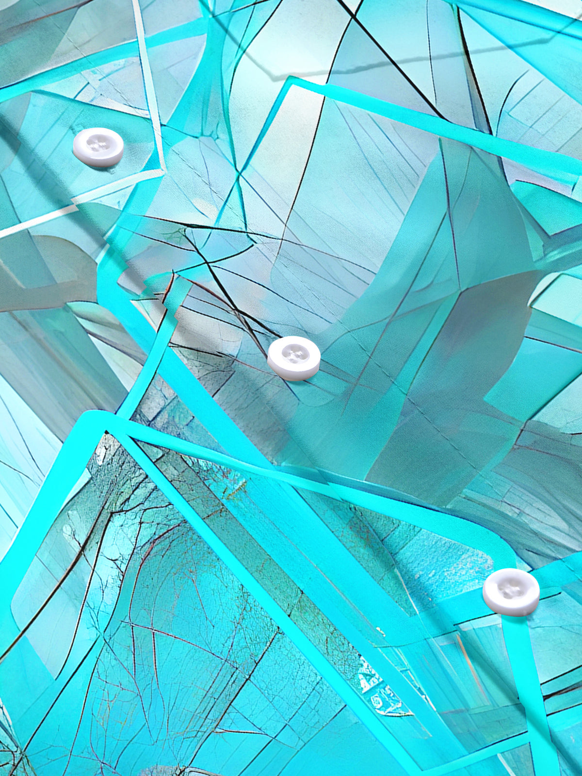 Abstract Men's Pocket Short Sleeve Shirts