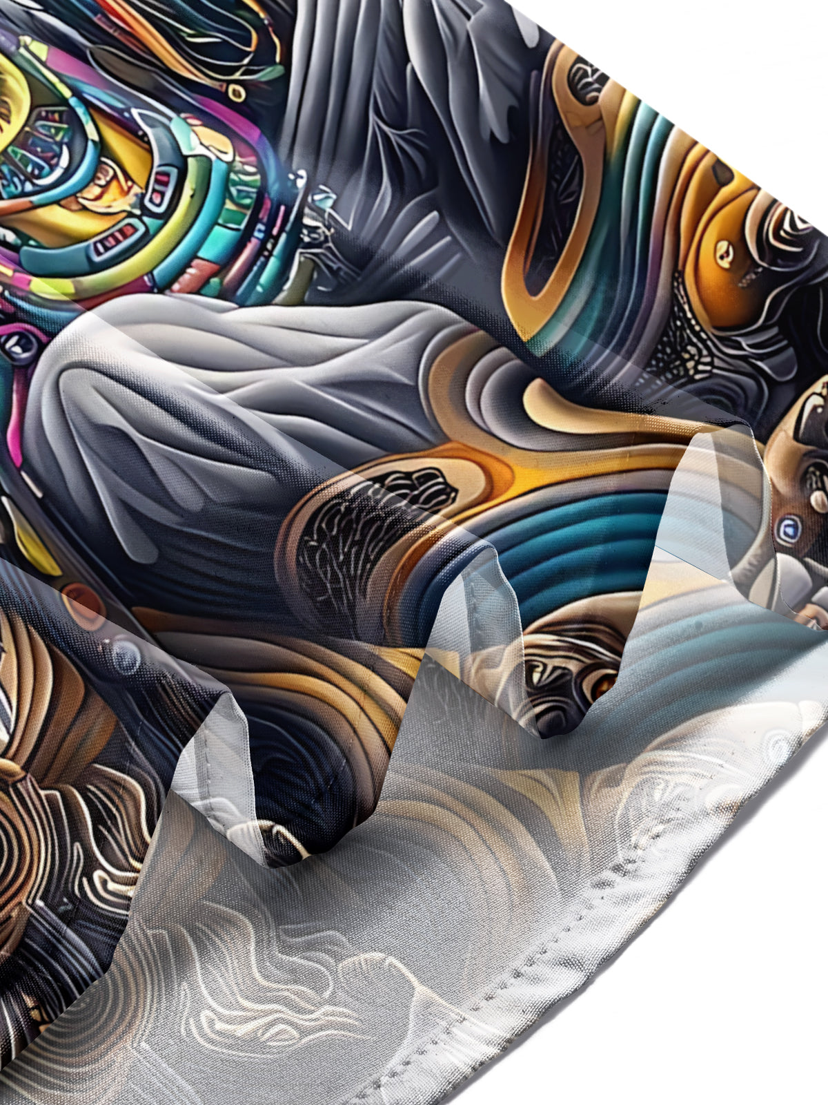 Native American Art Print Men's Pocket Short Sleeve Shirts