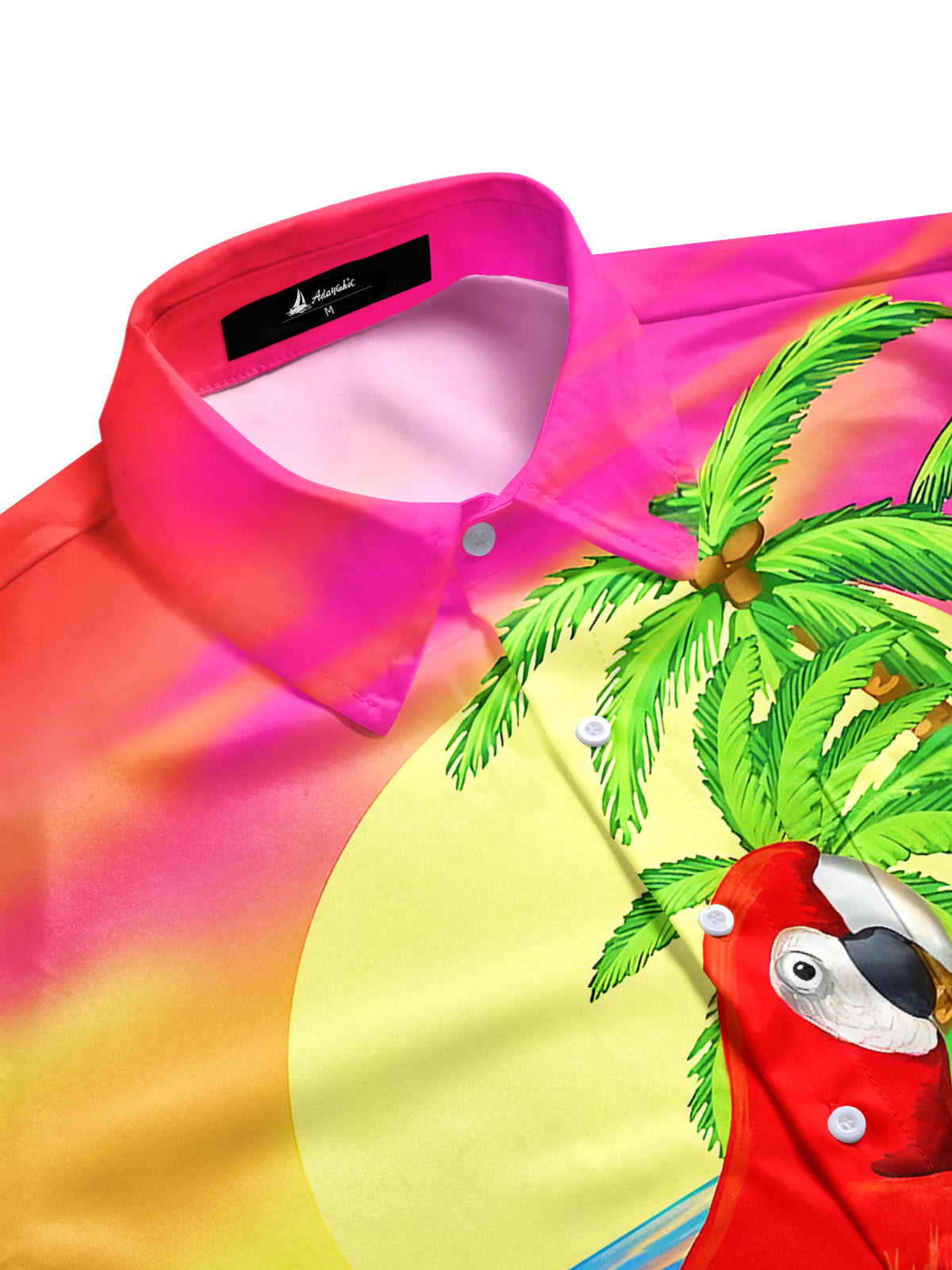 Hawaiian Parrot Men's Pocket Short Sleeve Shirts