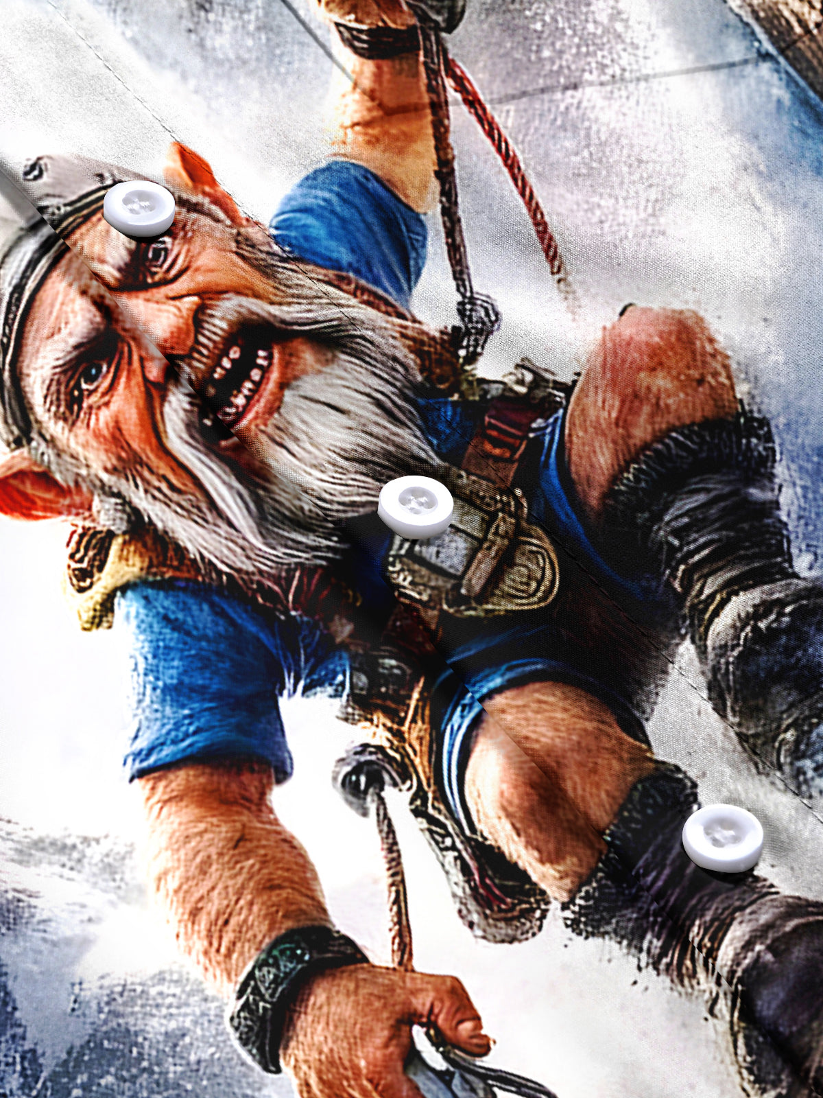 Climbing Snow-Capped Mountains Men's Pocket Short Sleeve Shirts