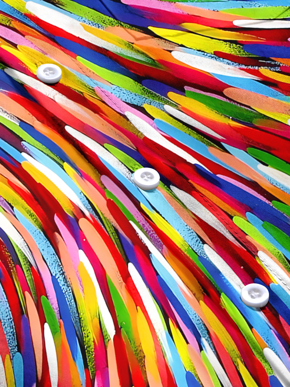 Gradient Abstract Art Print Men's Pocket Short Sleeve Shirts