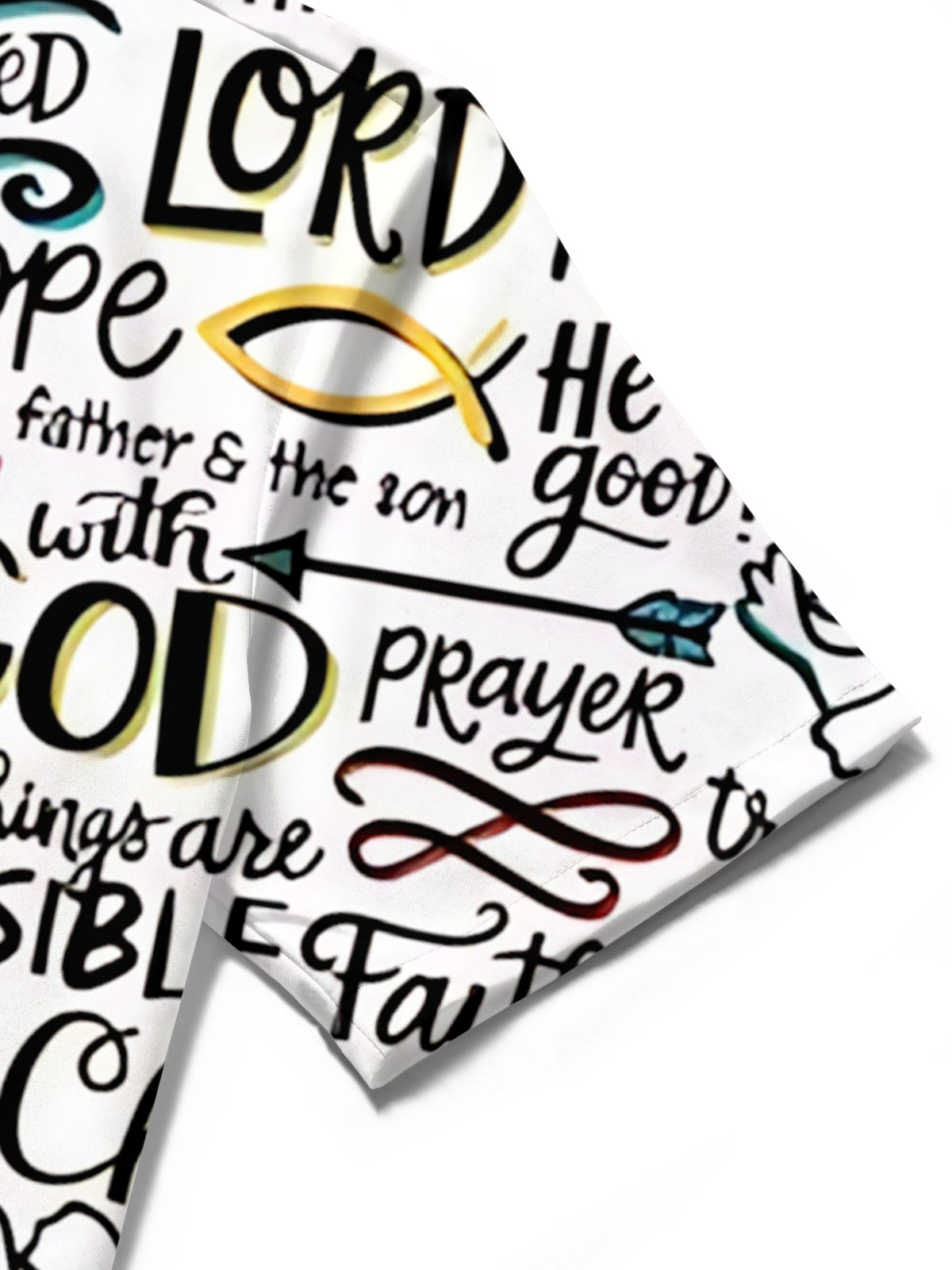 Christian Print Men's Pocket Short Sleeve Shirts