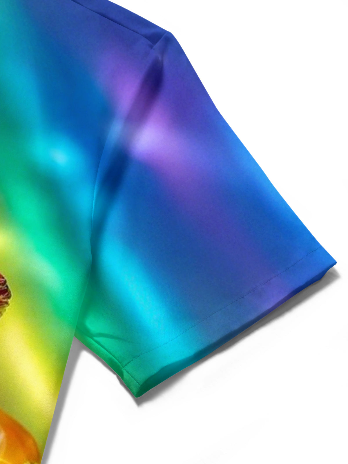 Cherry Print Men's Pocket Short Sleeve Shirts