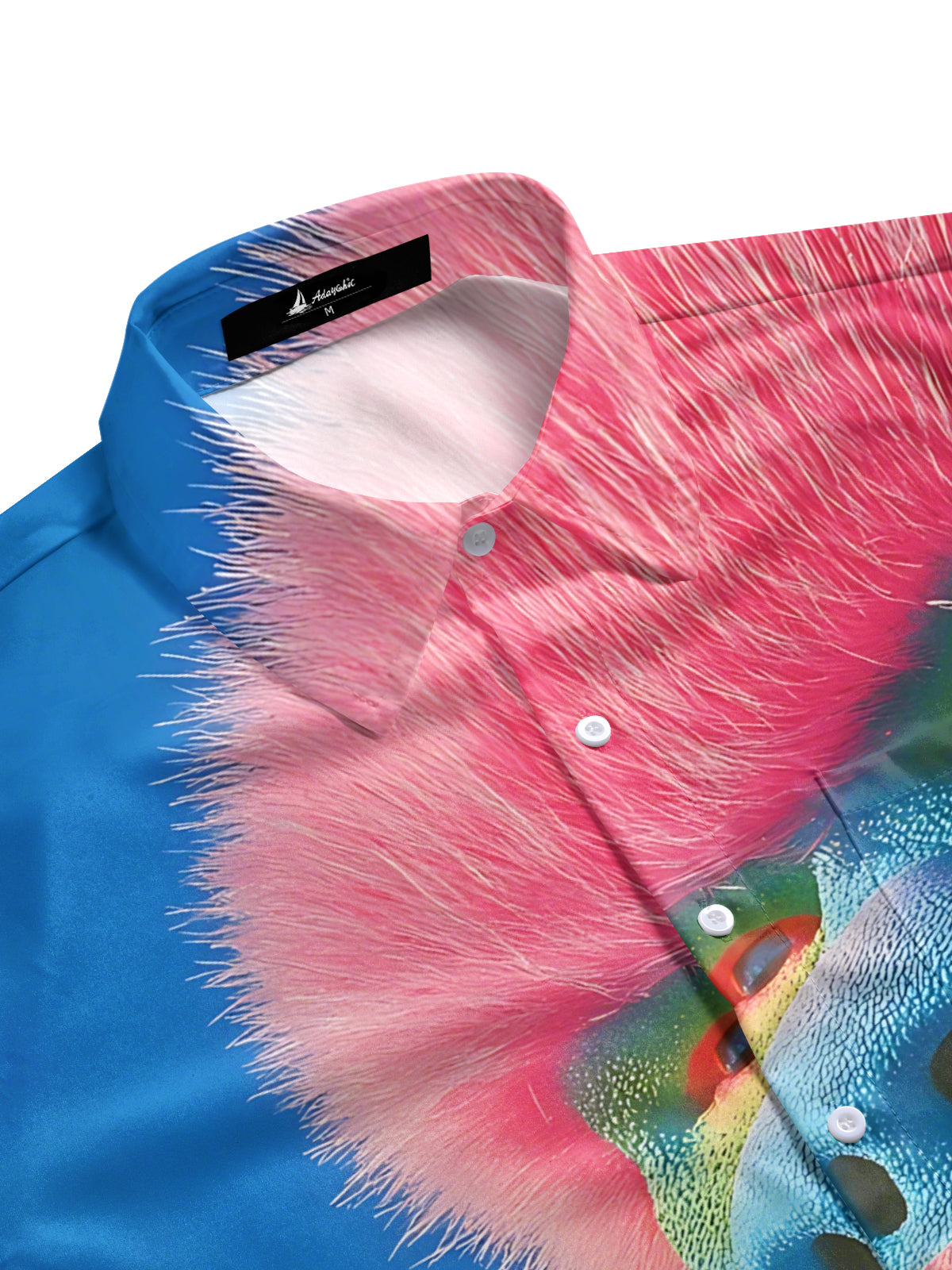 Orangutan Print Men's Pocket Short Sleeve Shirts