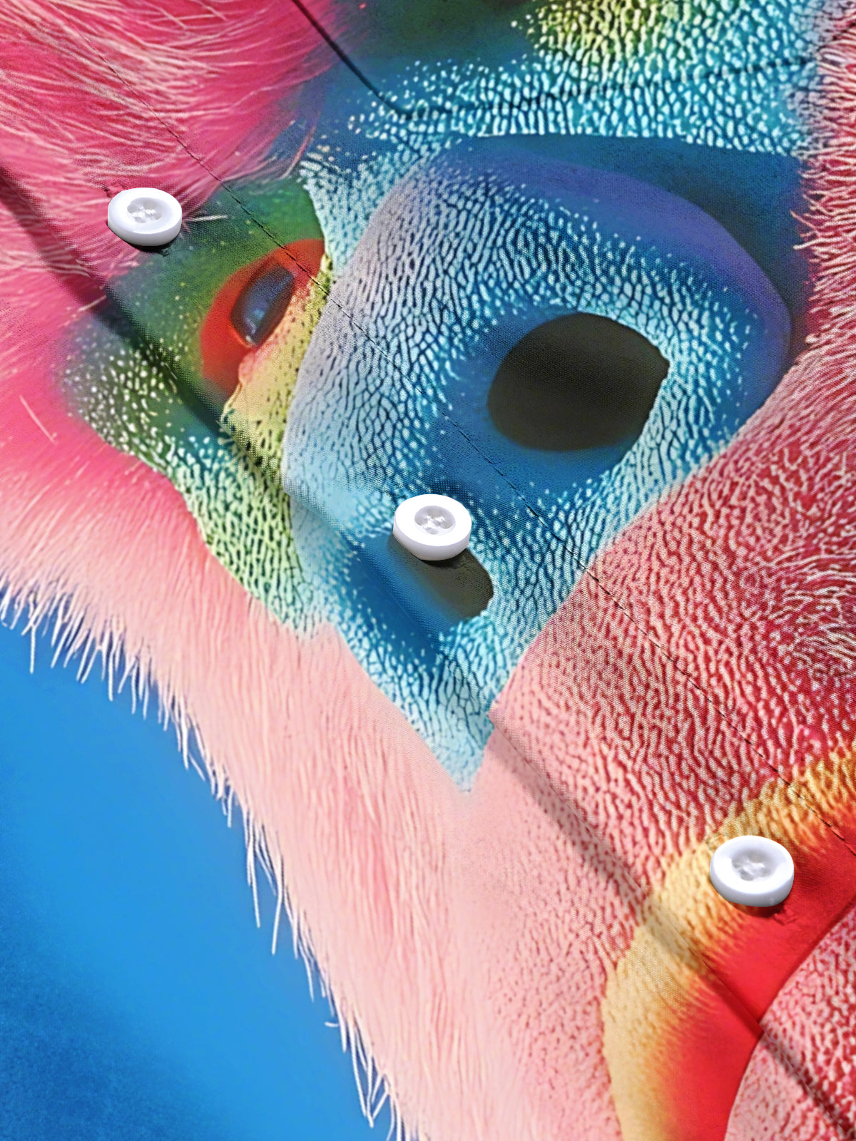 Orangutan Print Men's Pocket Short Sleeve Shirts