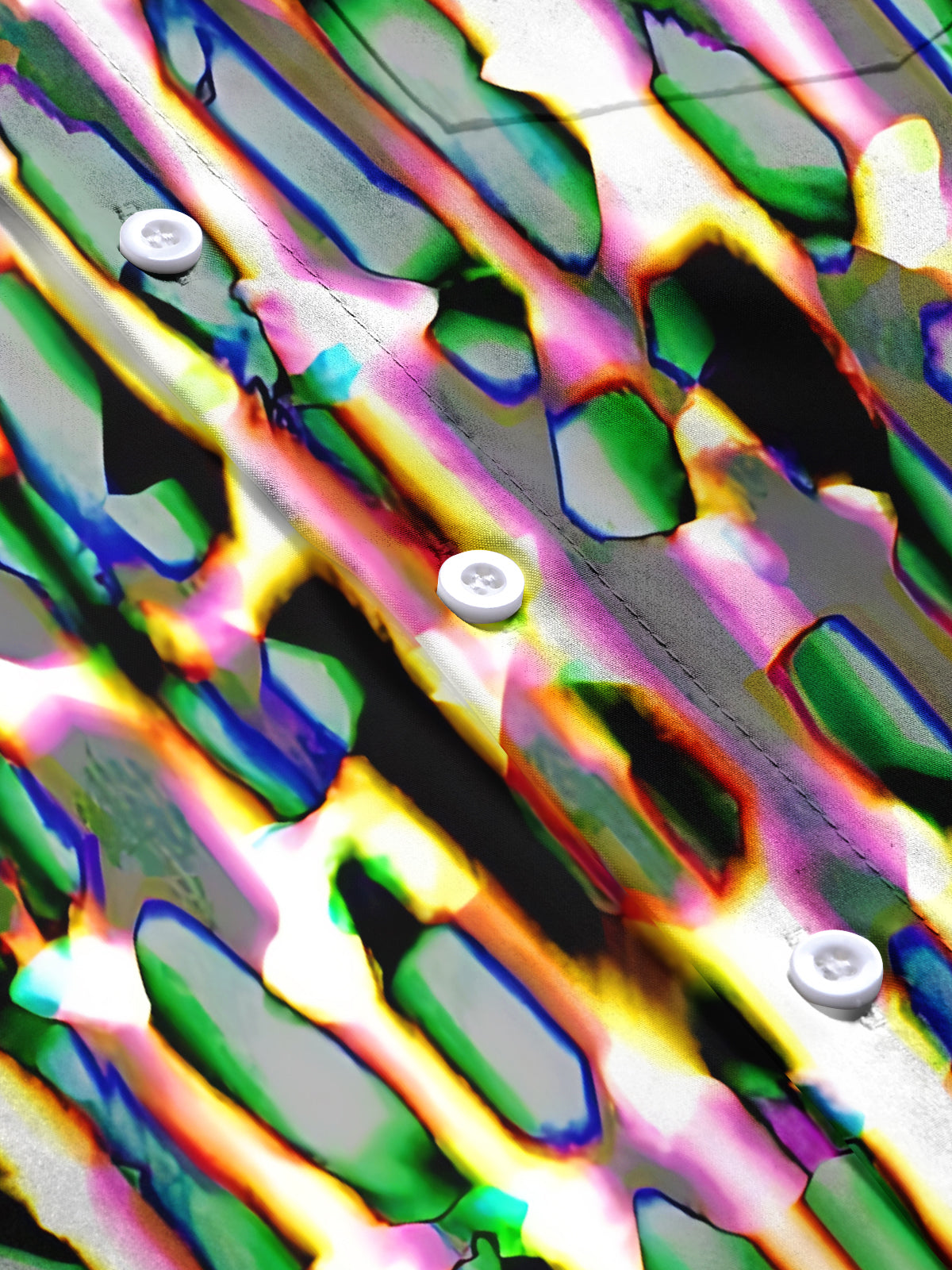 Abstract Print Men's Pocket Short Sleeve Shirts