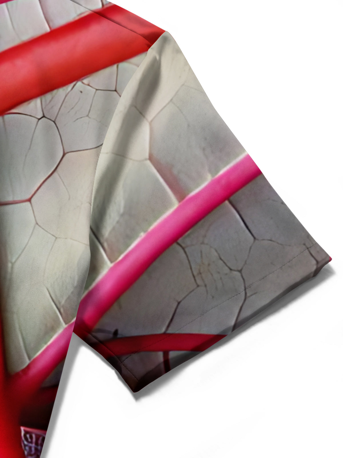 Leaf Print Men's Pocket Short Sleeve Shirts