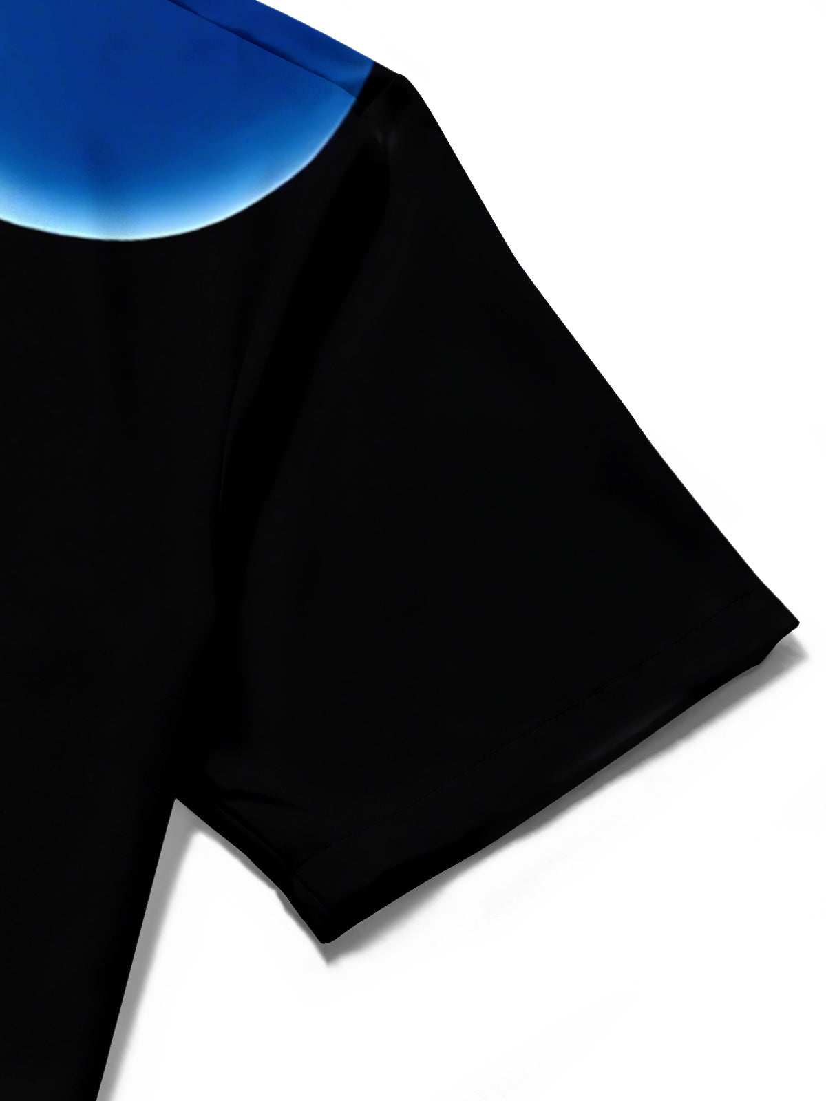 Geometric Gradient Print Men's Pocket Short Sleeve Shirts