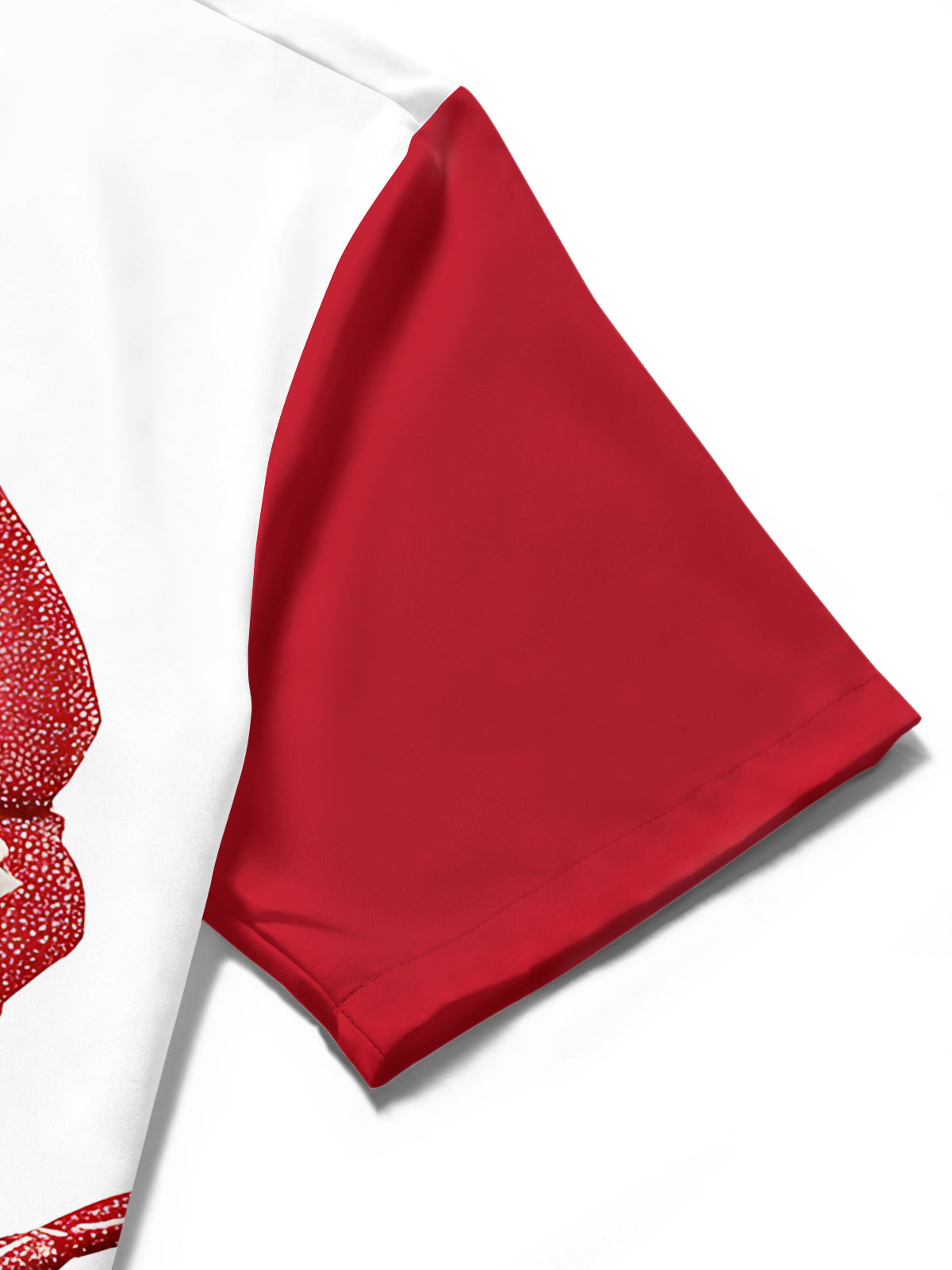 Crab Print Men's Pocket Short Sleeve Shirts