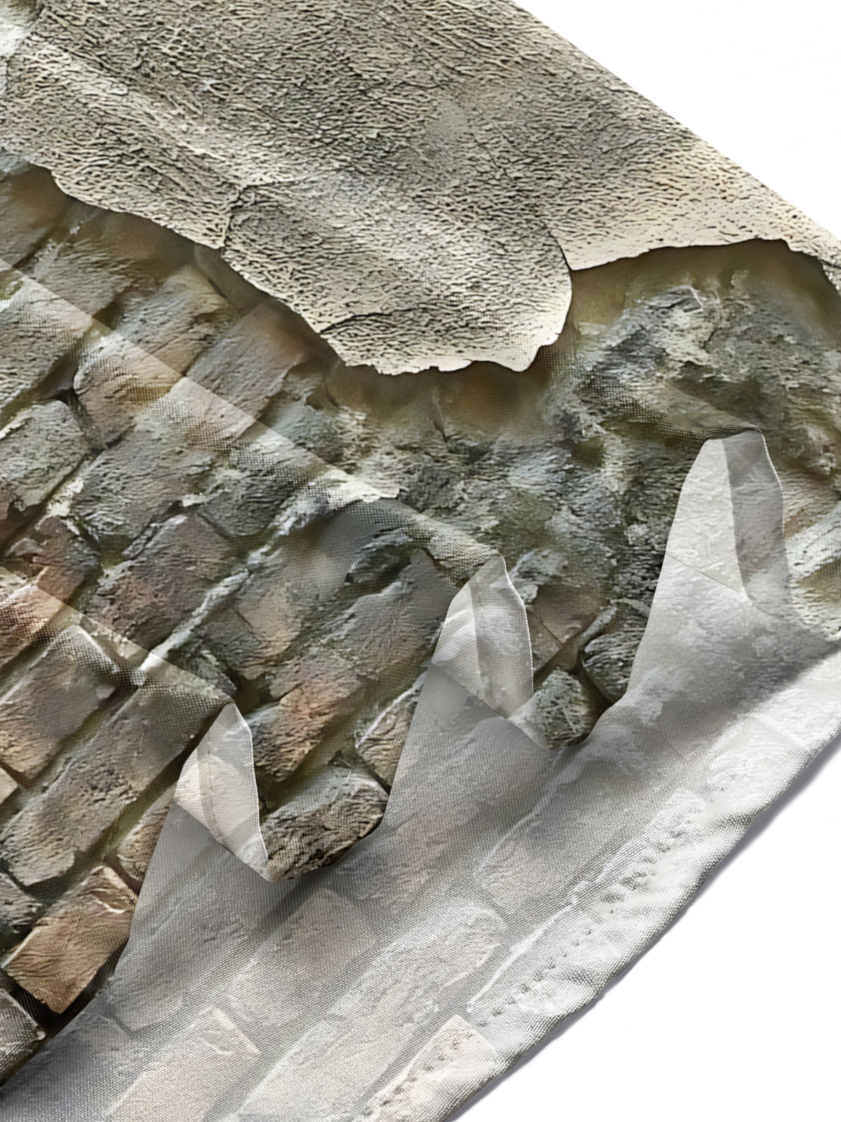 Wall Print Men's Pocket Short Sleeve Shirts