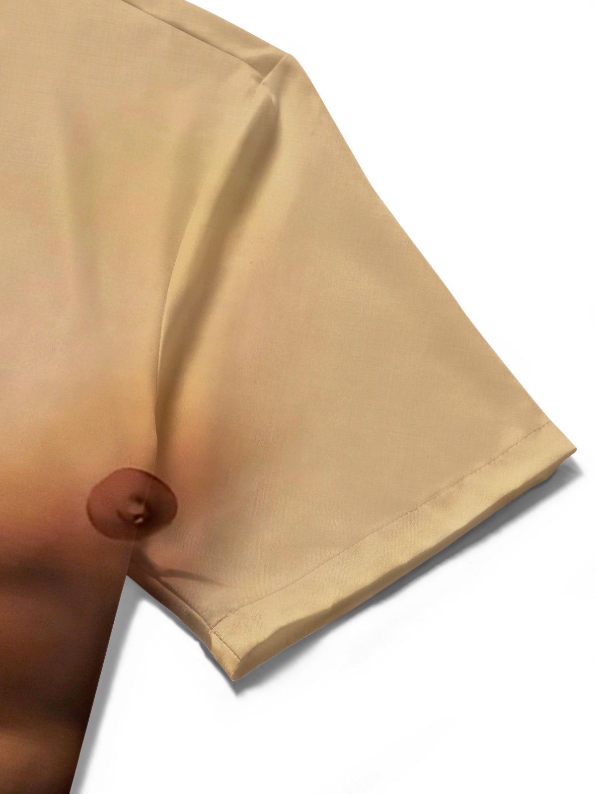 Muscle Pineapple Beer Print Men's Pocket Short Sleeve Shirts