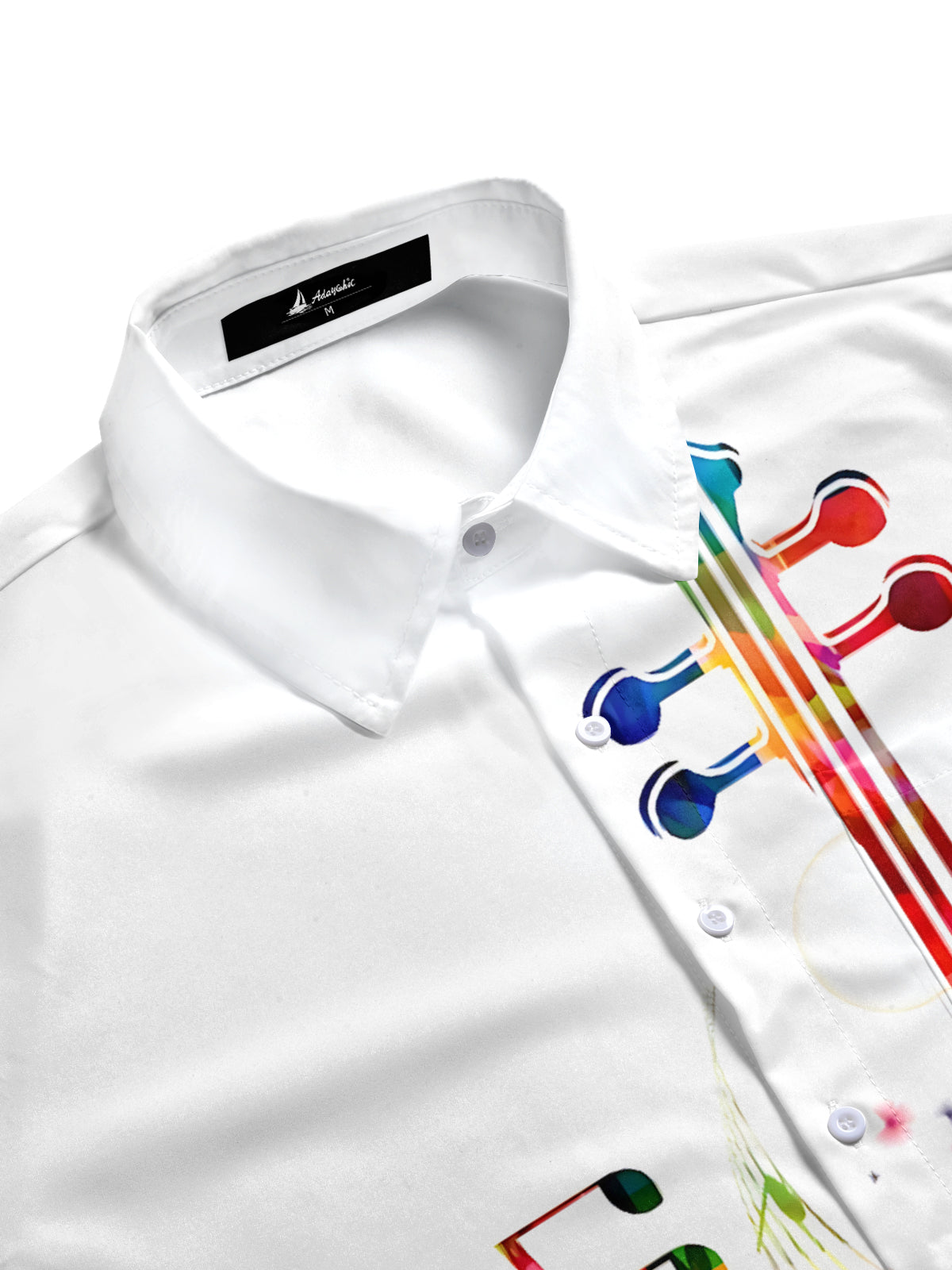 Violin Butterfly Print Men's Pocket Short Sleeve Shirts