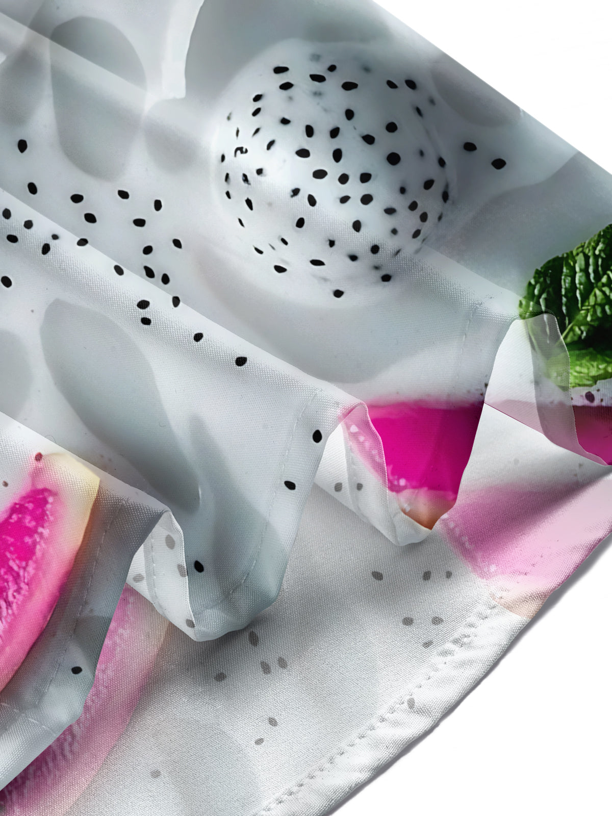 Pitaya Print Men's Pocket Short Sleeve Shirts