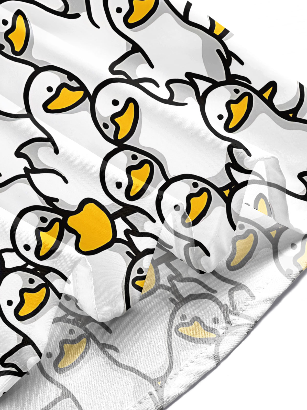 Duck Print Men's Pocket Short Sleeve Shirts