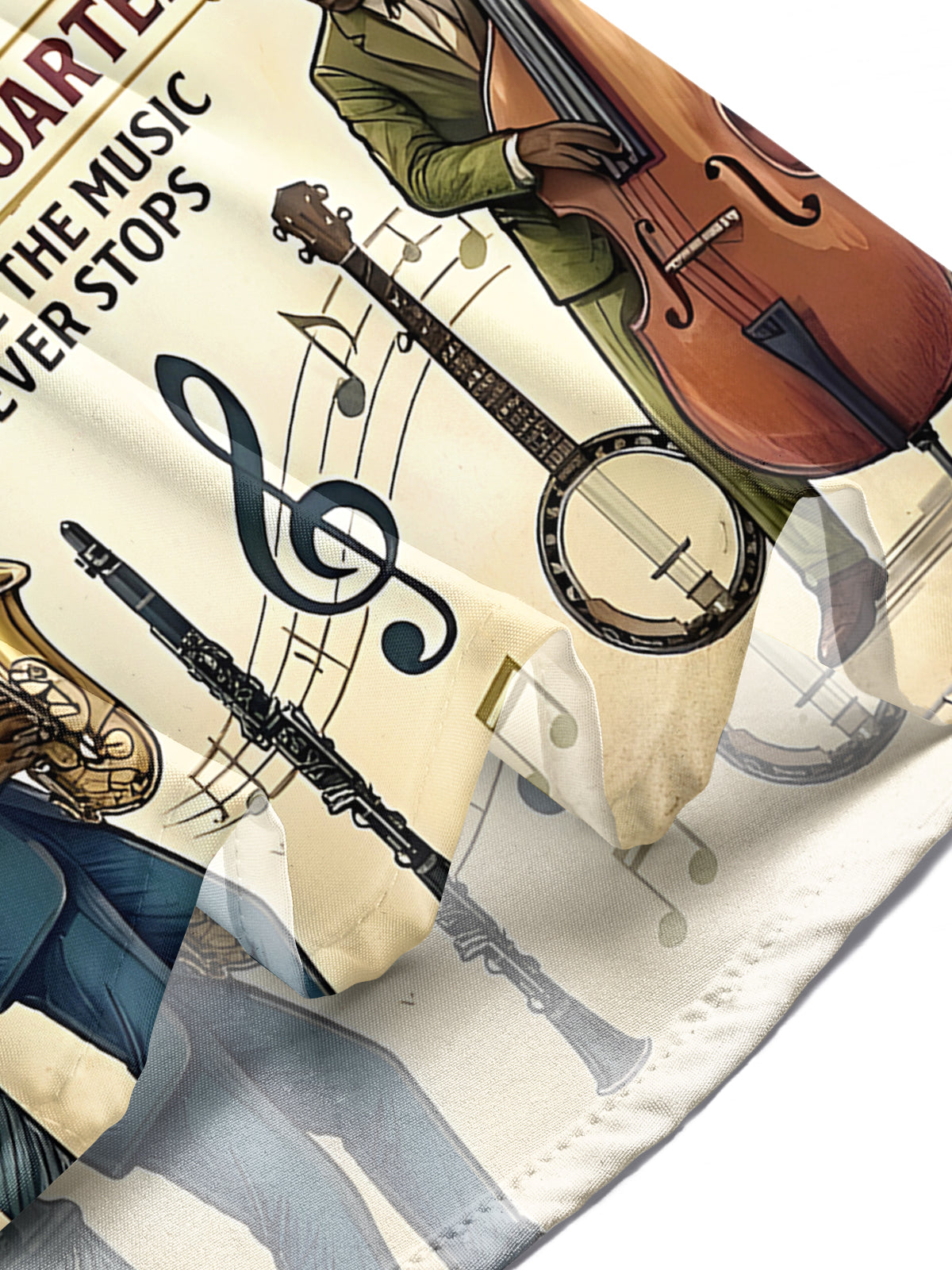 Music Jazz Men's Pocket Short Sleeve Shirts