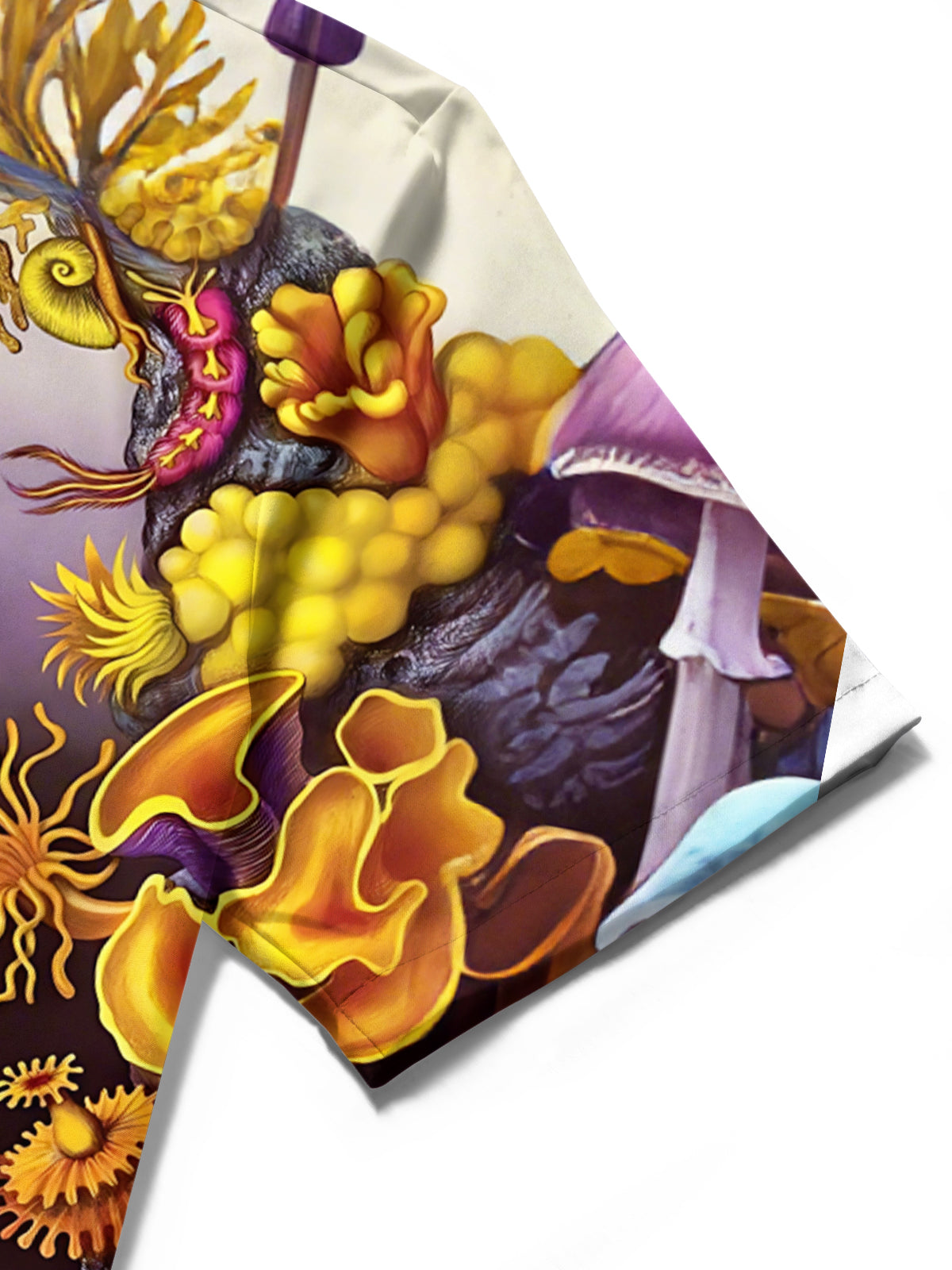 Marine Life Art Print Men's Pocket Short Sleeve Shirts