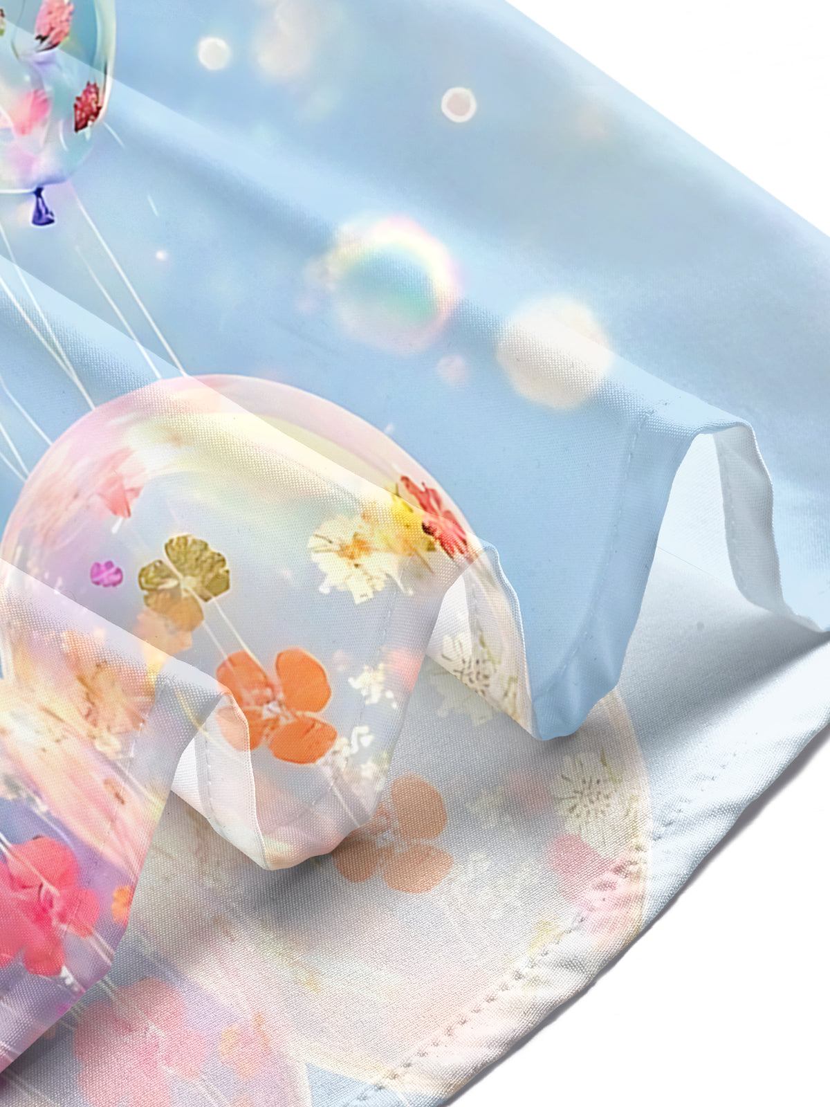 Balloon Print Men's Pocket Short Sleeve Shirts