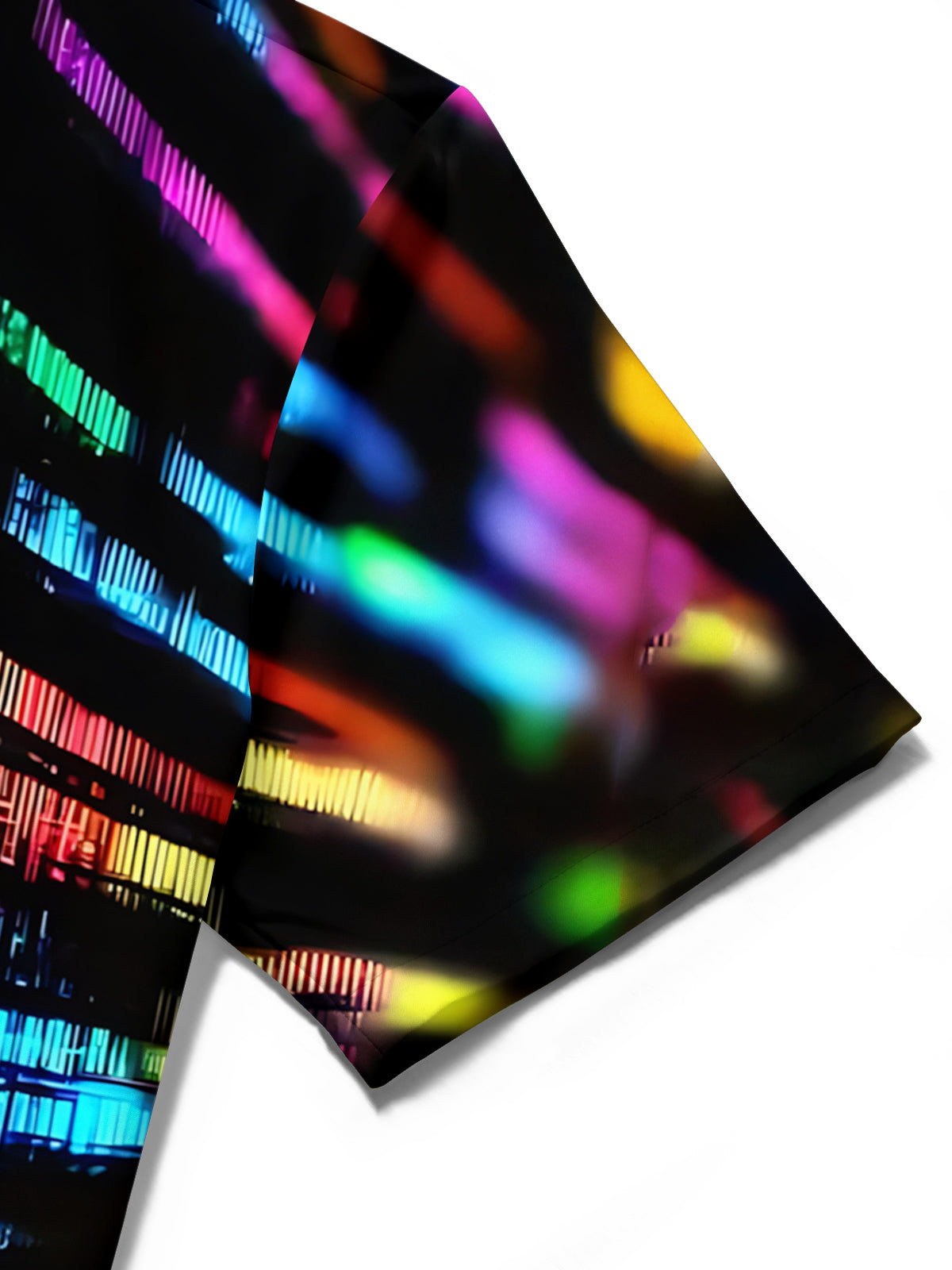 Colorful Code Print Men's Pocket Short Sleeve Shirts