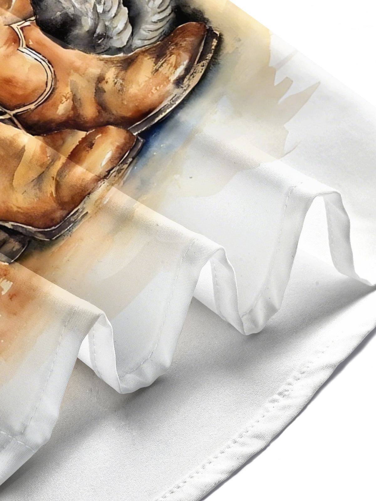 Western Cowboy Boots Print Men's Pocket Short Sleeve Shirts