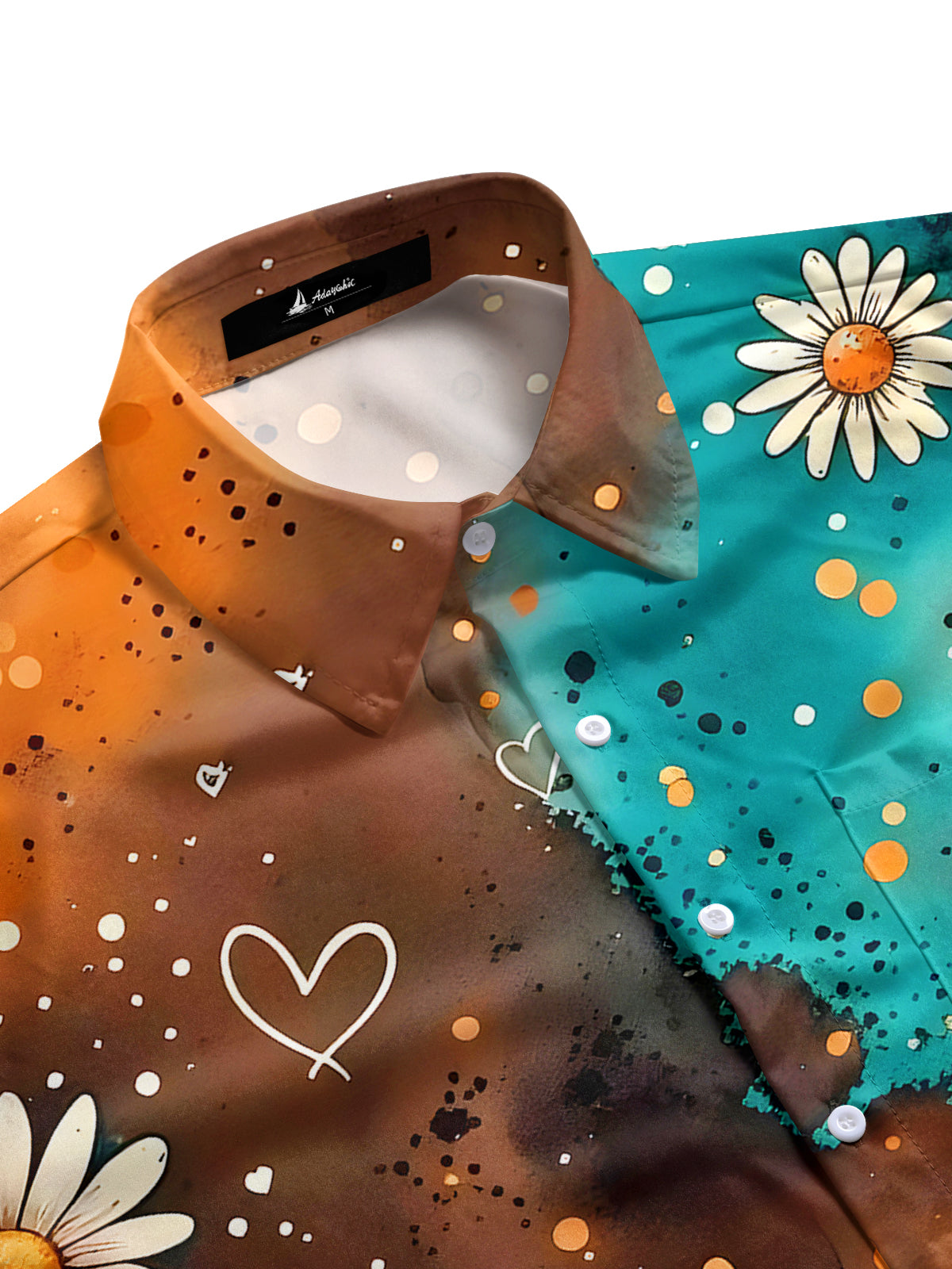 Floral Men's Pocket Short Sleeve Shirts