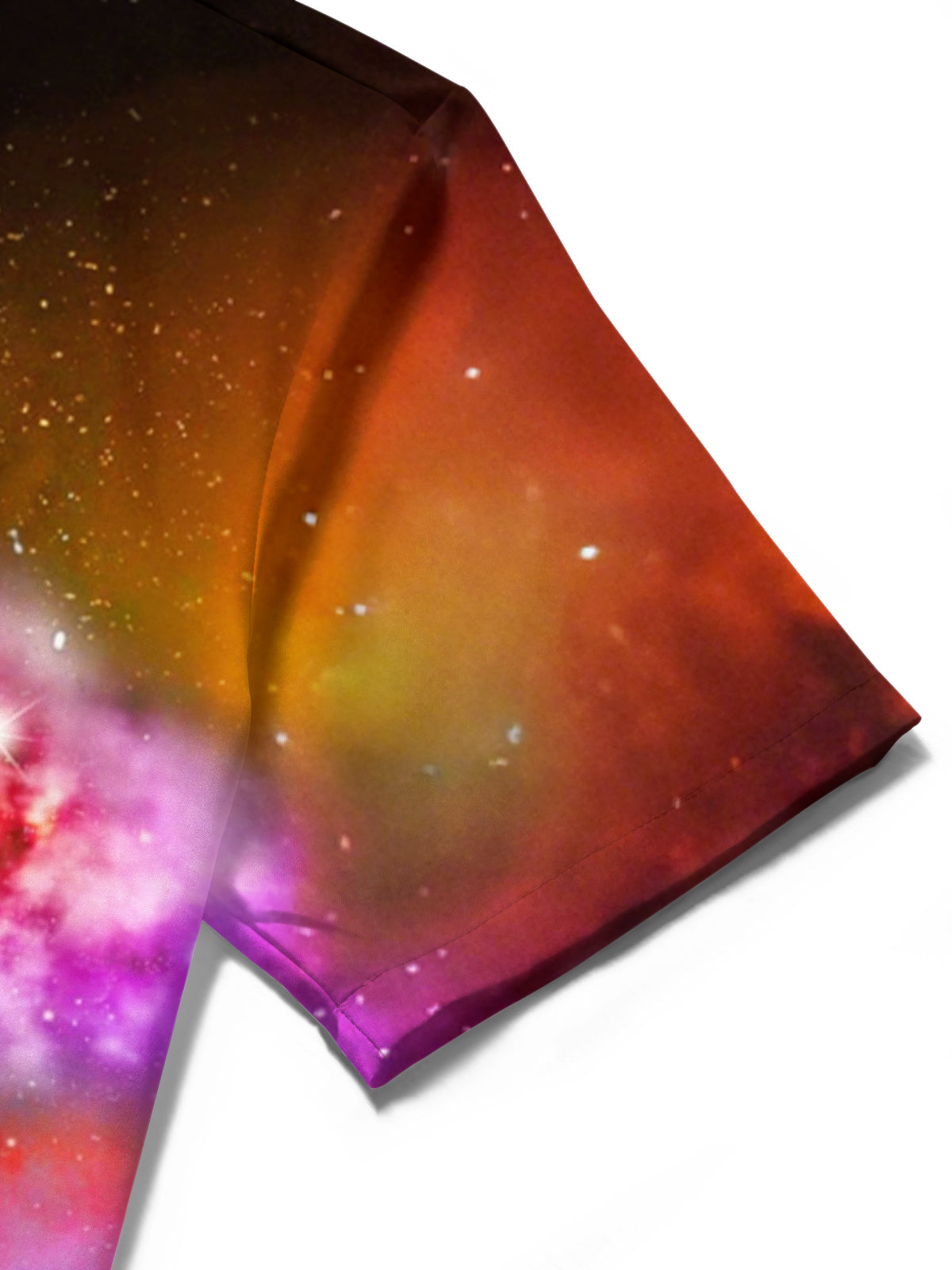 Universe Planet Print Men's Pocket Short Sleeve Shirts