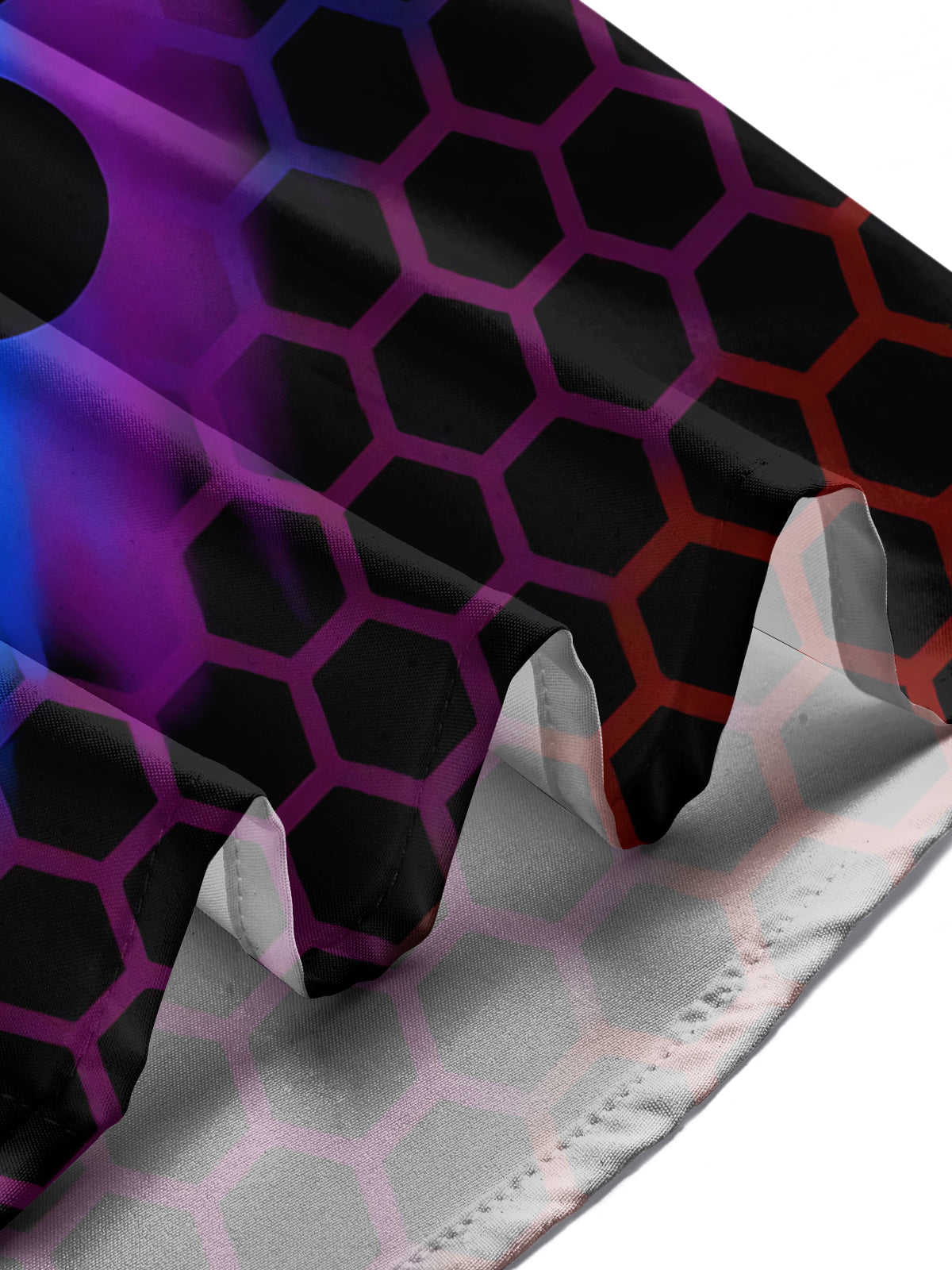 Paw Rainbow Geometric Print Men's Pocket Short Sleeve Shirts