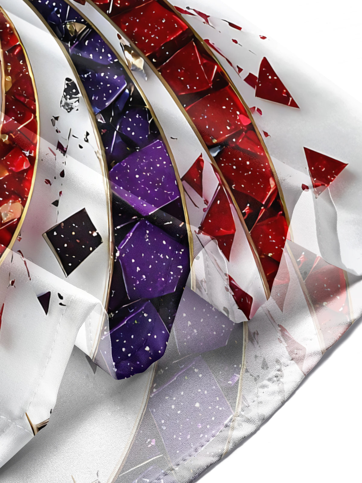 Abstract Print Men's Pocket Short Sleeve Shirts