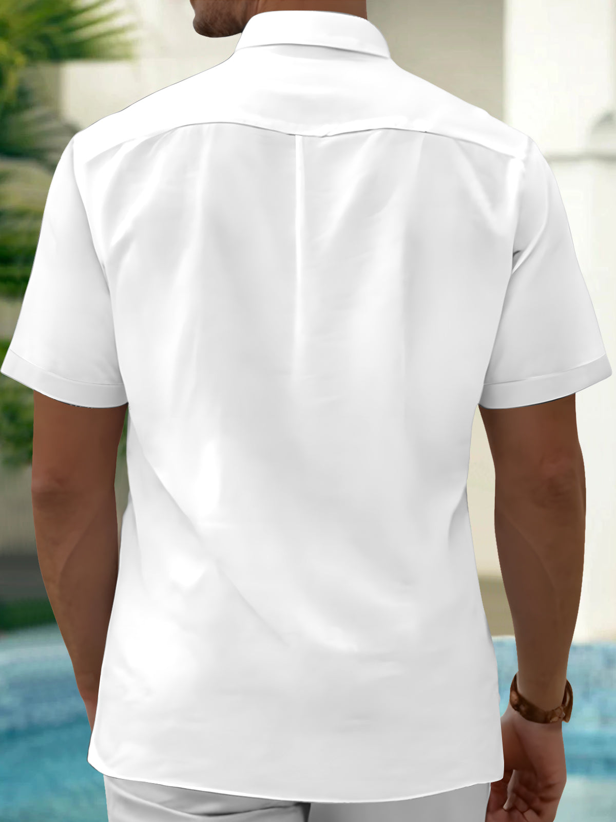 Geometry Men's Pocket Short Sleeve Shirts