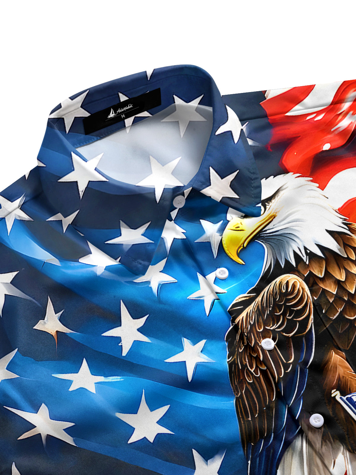 Independence Day Eagle Men's Pocket Short Sleeve Shirts