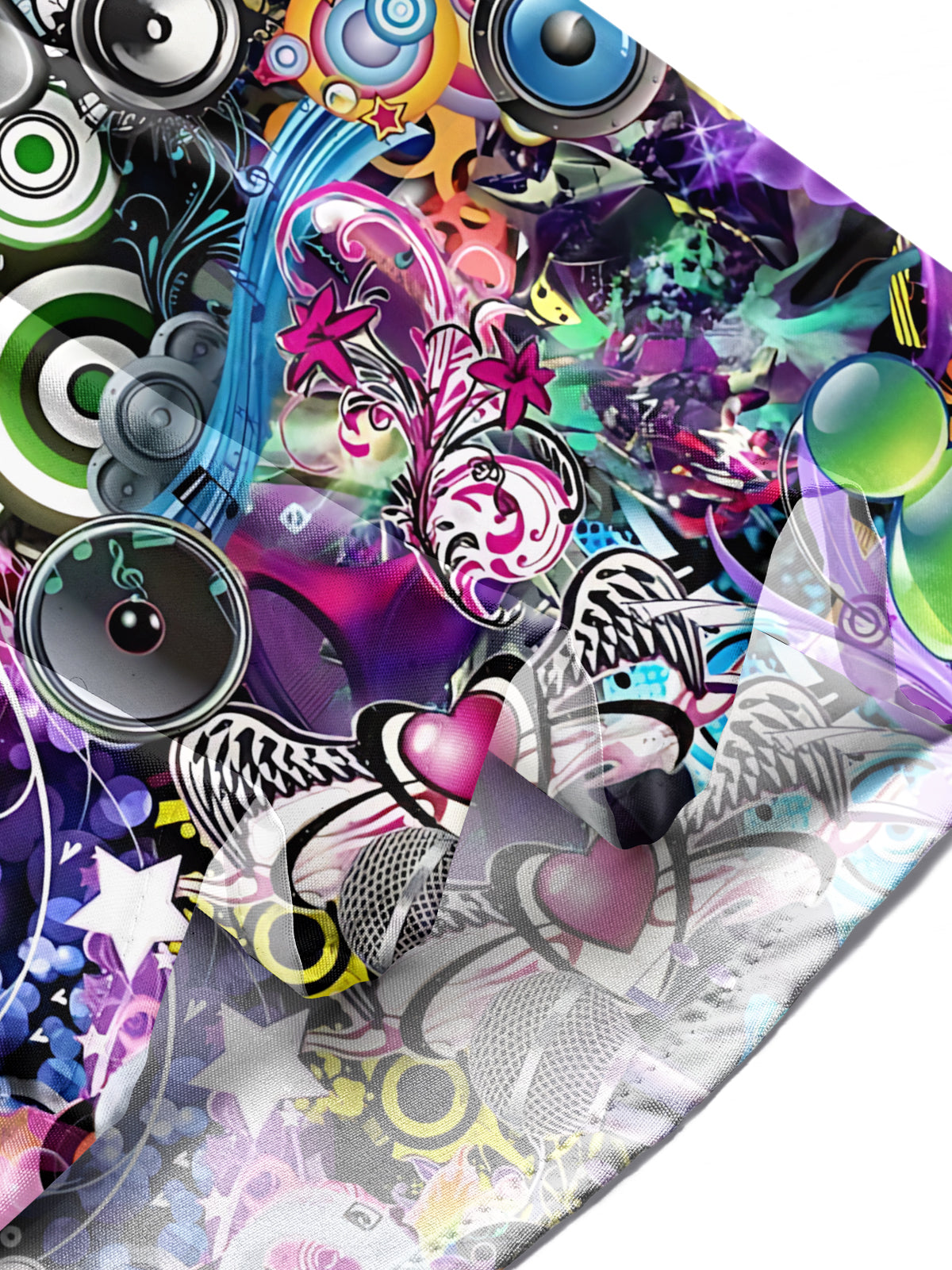 Music Art Print Men's Pocket Short Sleeve Shirts