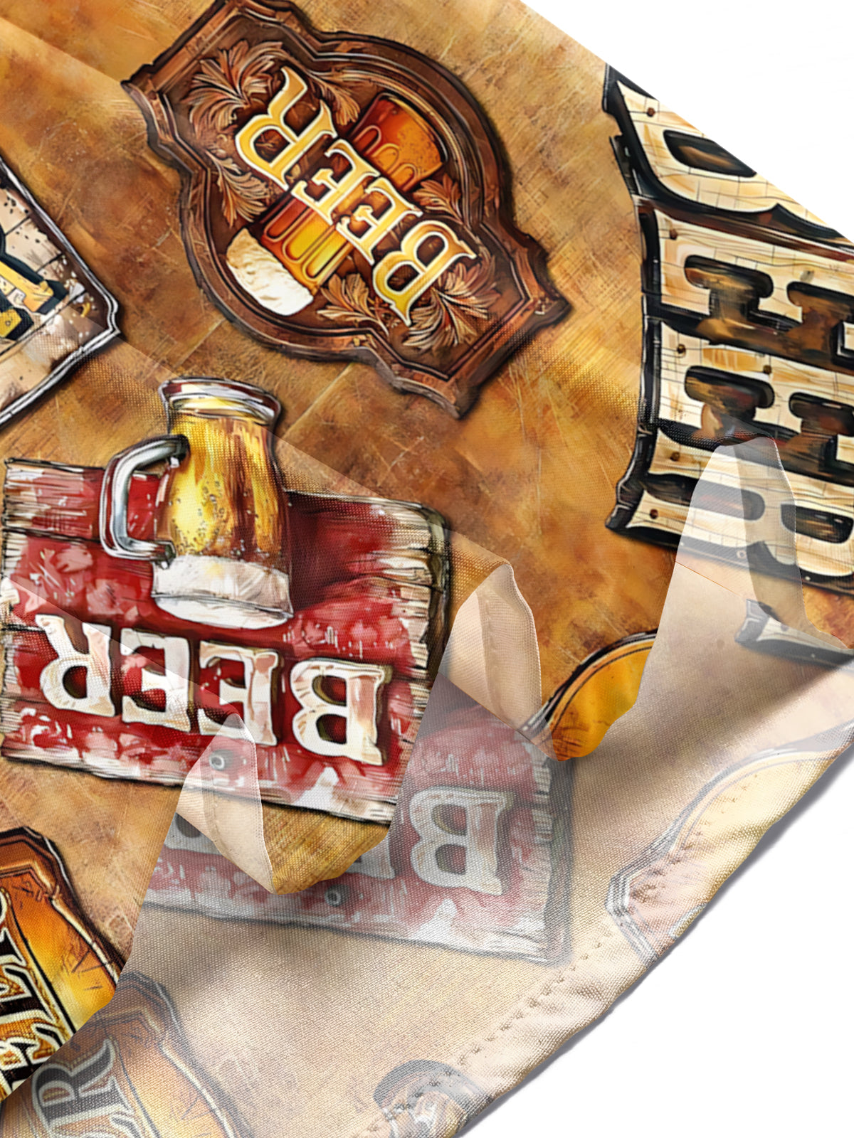 BEER Men's Pocket Short Sleeve Shirts