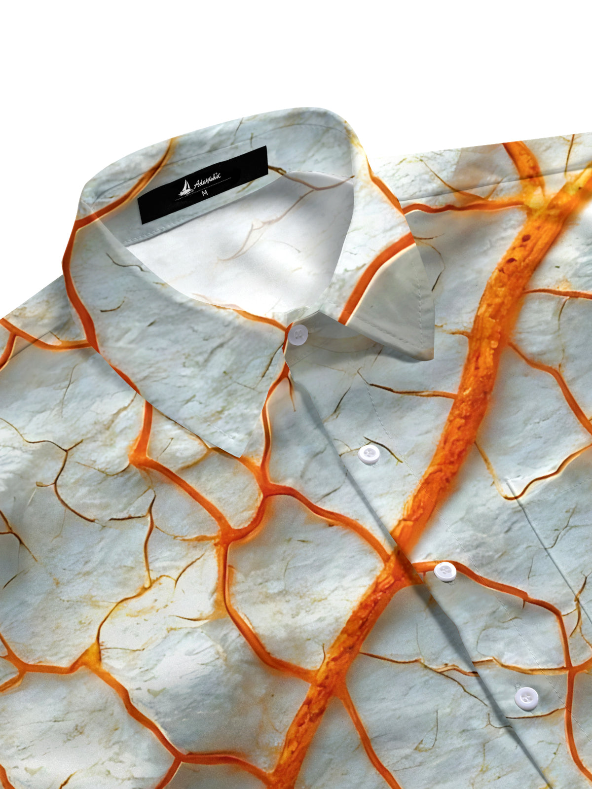 Abstract Print Men's Pocket Short Sleeve Shirts