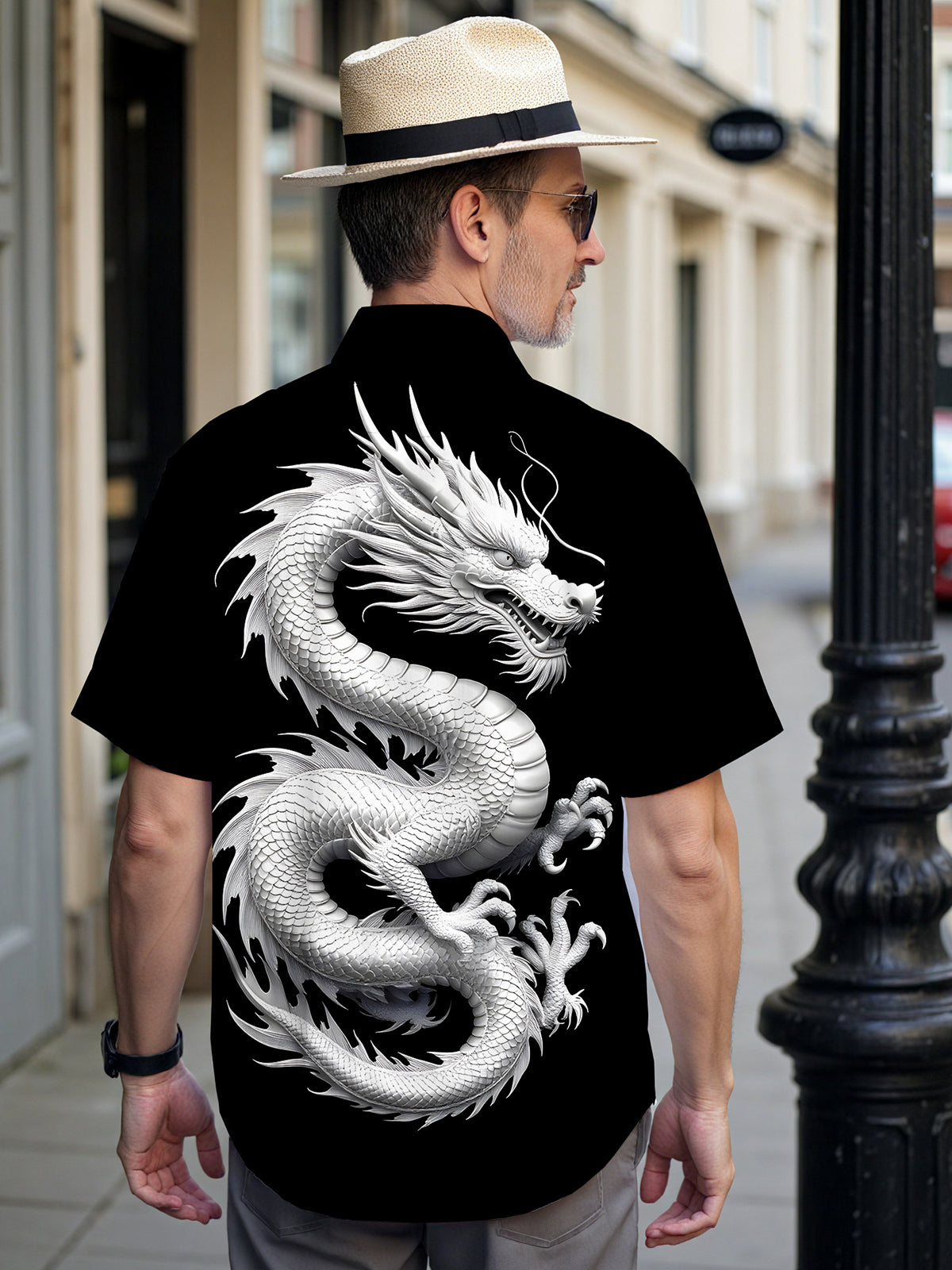 Dragon Men's Pocket Short Sleeve Shirts