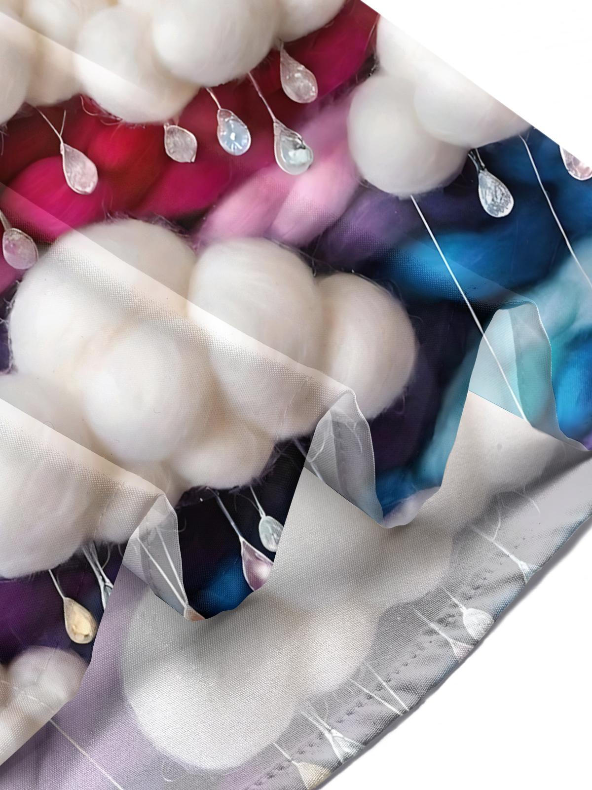 Cloud Print Men's Pocket Short Sleeve Shirts