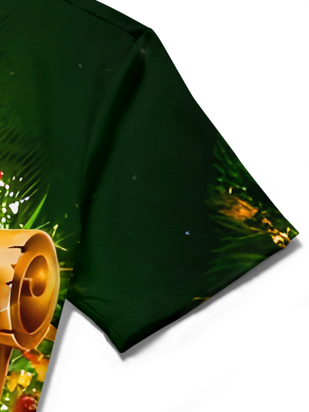 Holy Family In Golden Scroll Religious Art Men's Pocket Short Sleeve Shirts