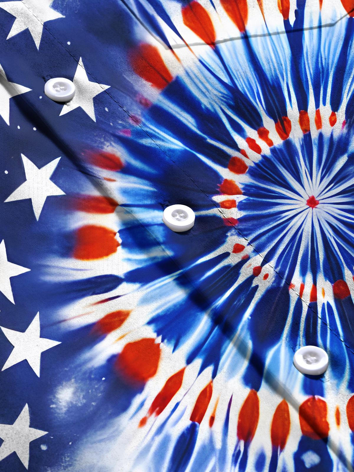 Independence Day Men's Pocket Short Sleeve Shirts