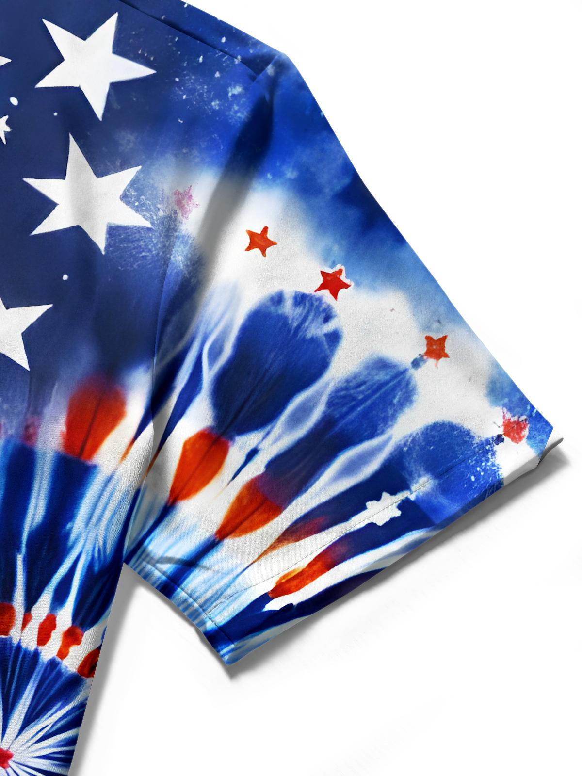 Independence Day Men's Pocket Short Sleeve Shirts