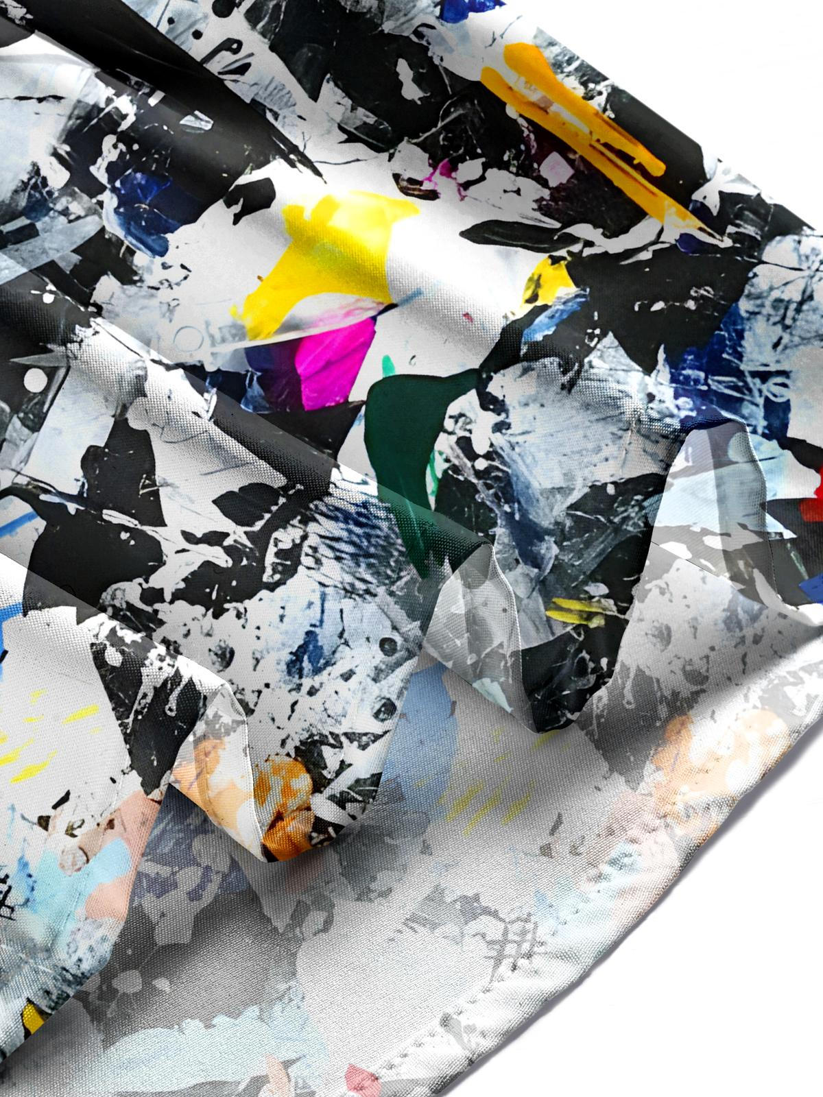 Tie Dye Men's Pocket Short Sleeve Shirts