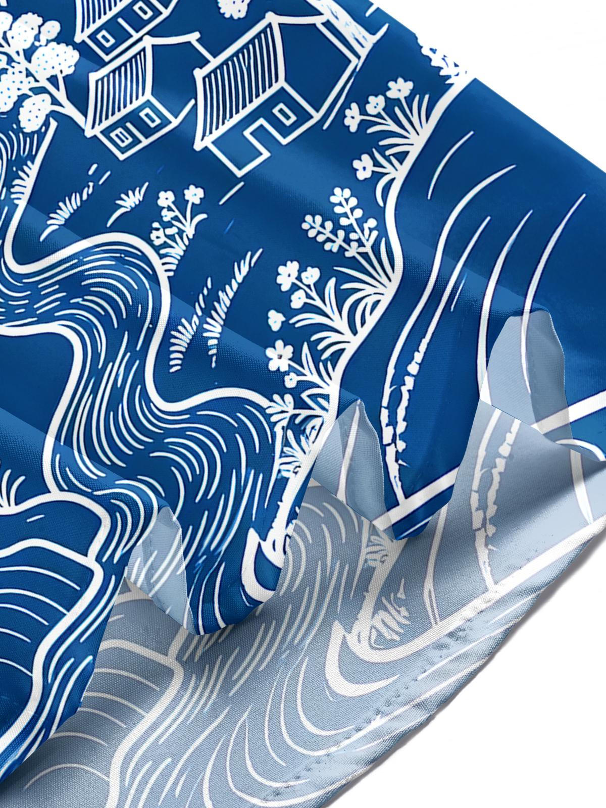 Courtyard Mountain Men's Pocket Short Sleeve Shirts