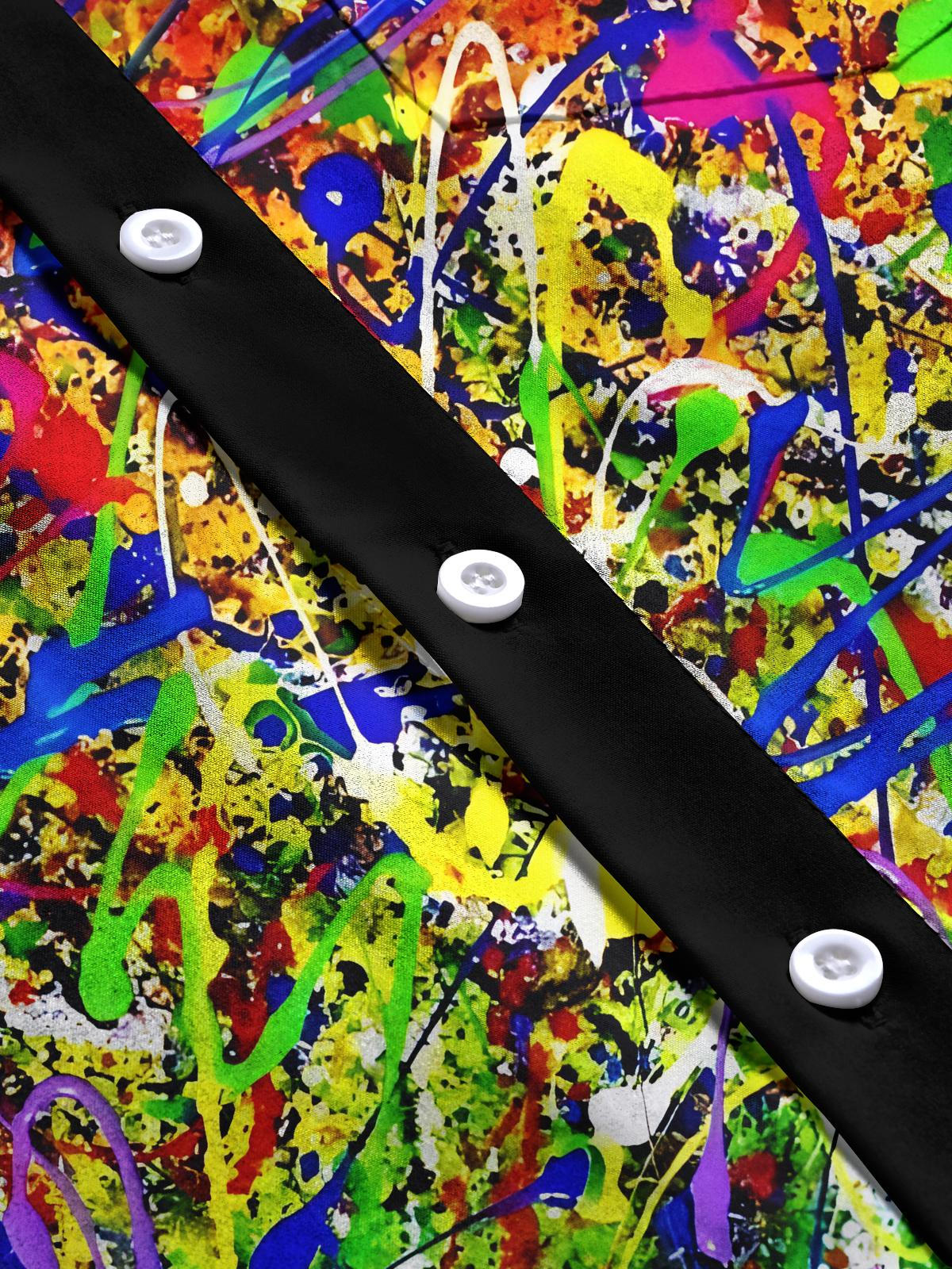 Tie Dye Men's Pocket Short Sleeve Shirts