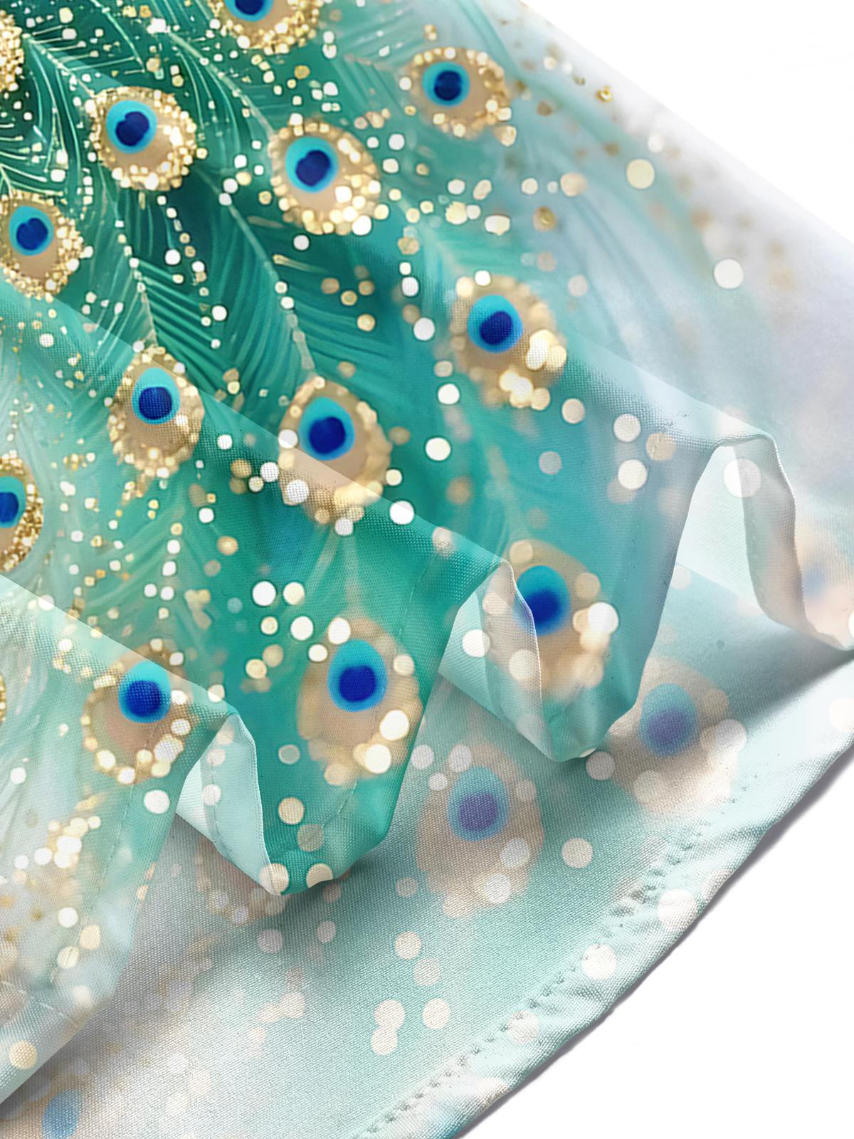 Peacock Men's Pocket Short Sleeve Shirts