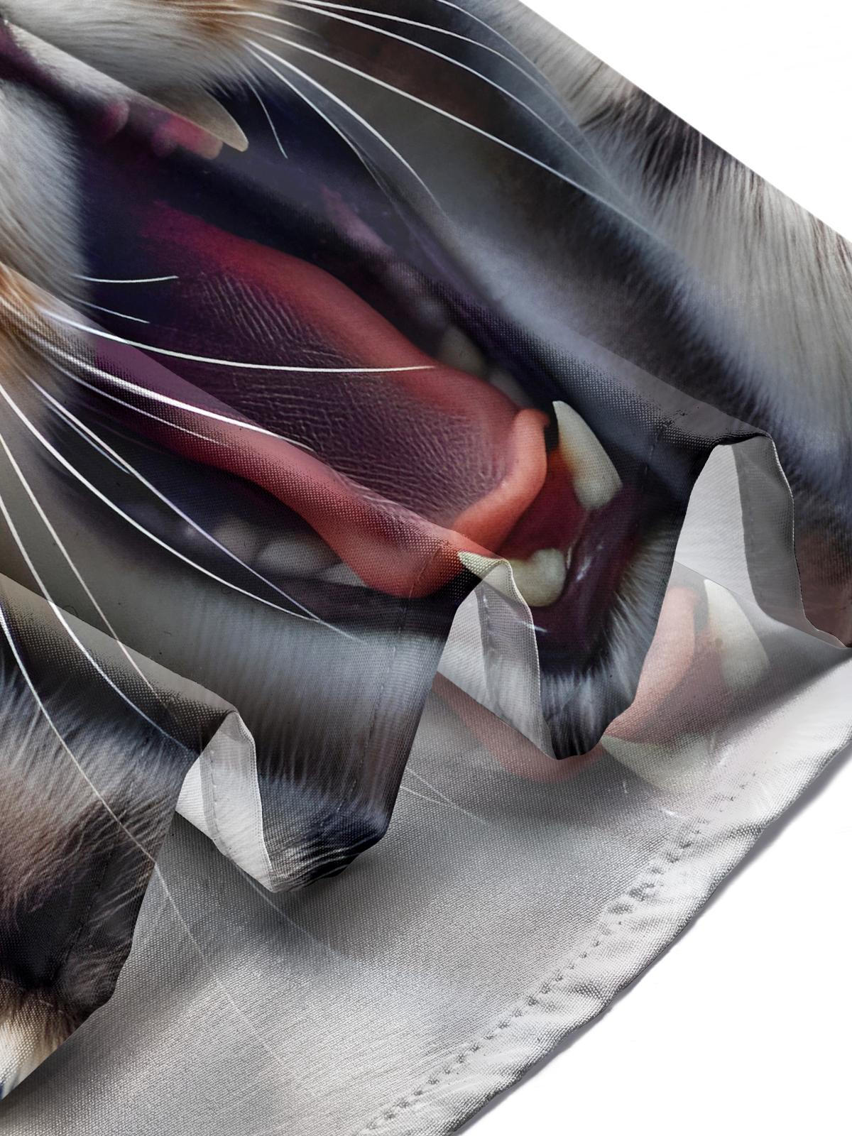 Cat Men's Pocket Short Sleeve Shirts