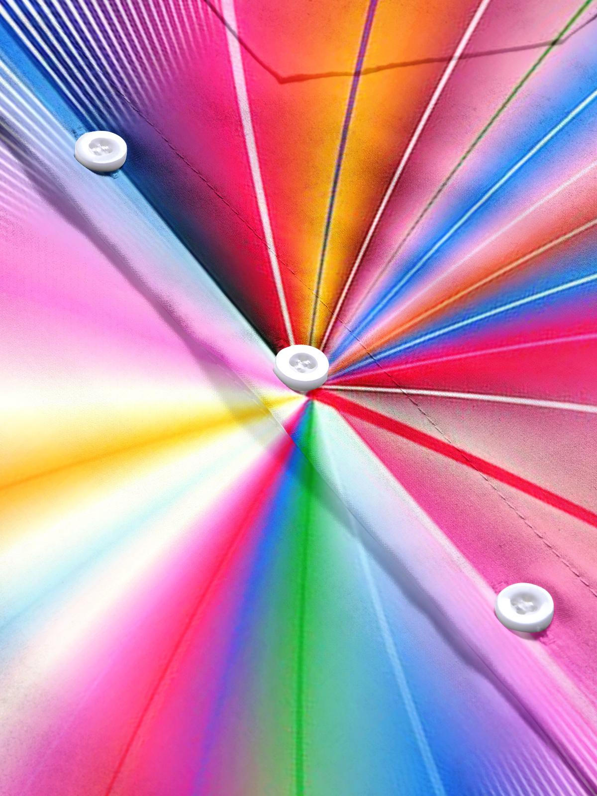 Tie Dye Geometry Men's Pocket Short Sleeve Shirts