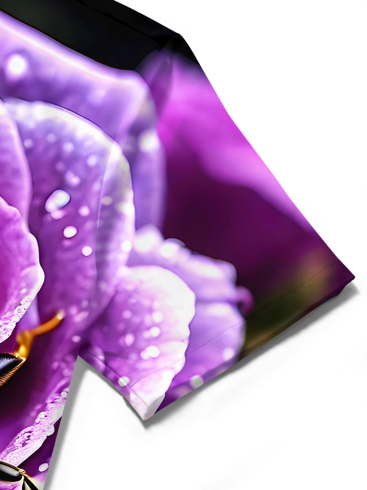 Bee Floral Men's Pocket Short Sleeve Shirts