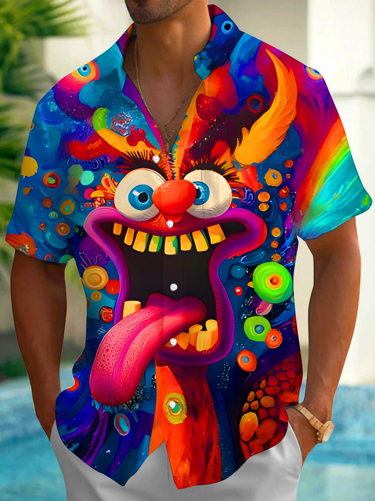 Funny Men's Pocket Short Sleeve Shirts