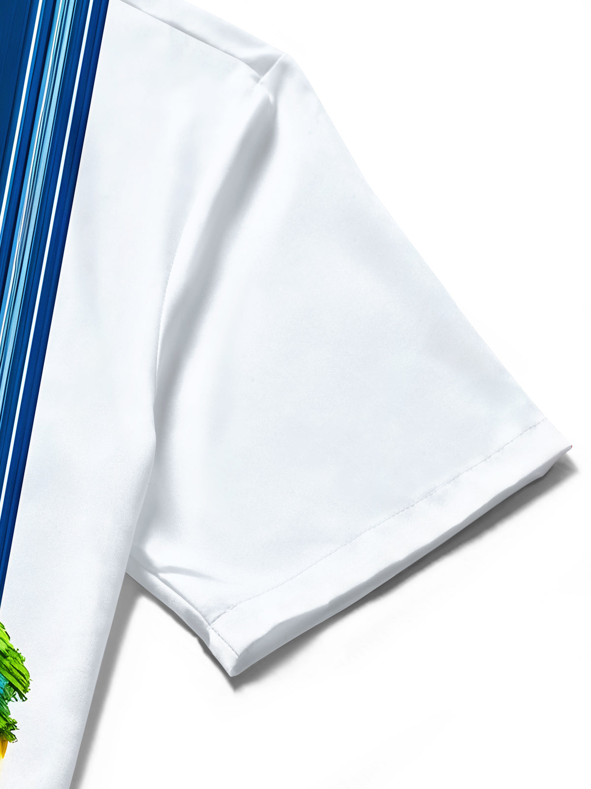 Art Tie Dye Flowing Colorful Tree Boat Men's Pocket Short Sleeve Shirts