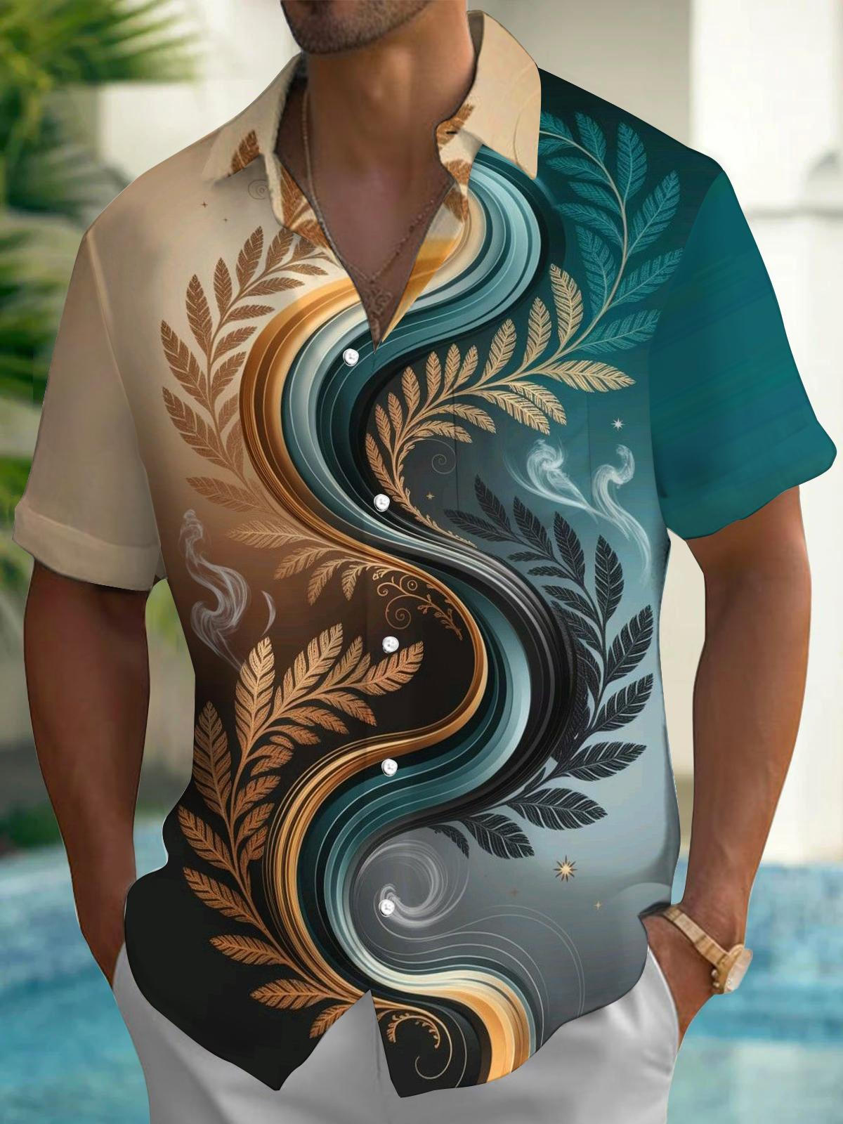 Leaf Men's Pocket Short Sleeve Shirts