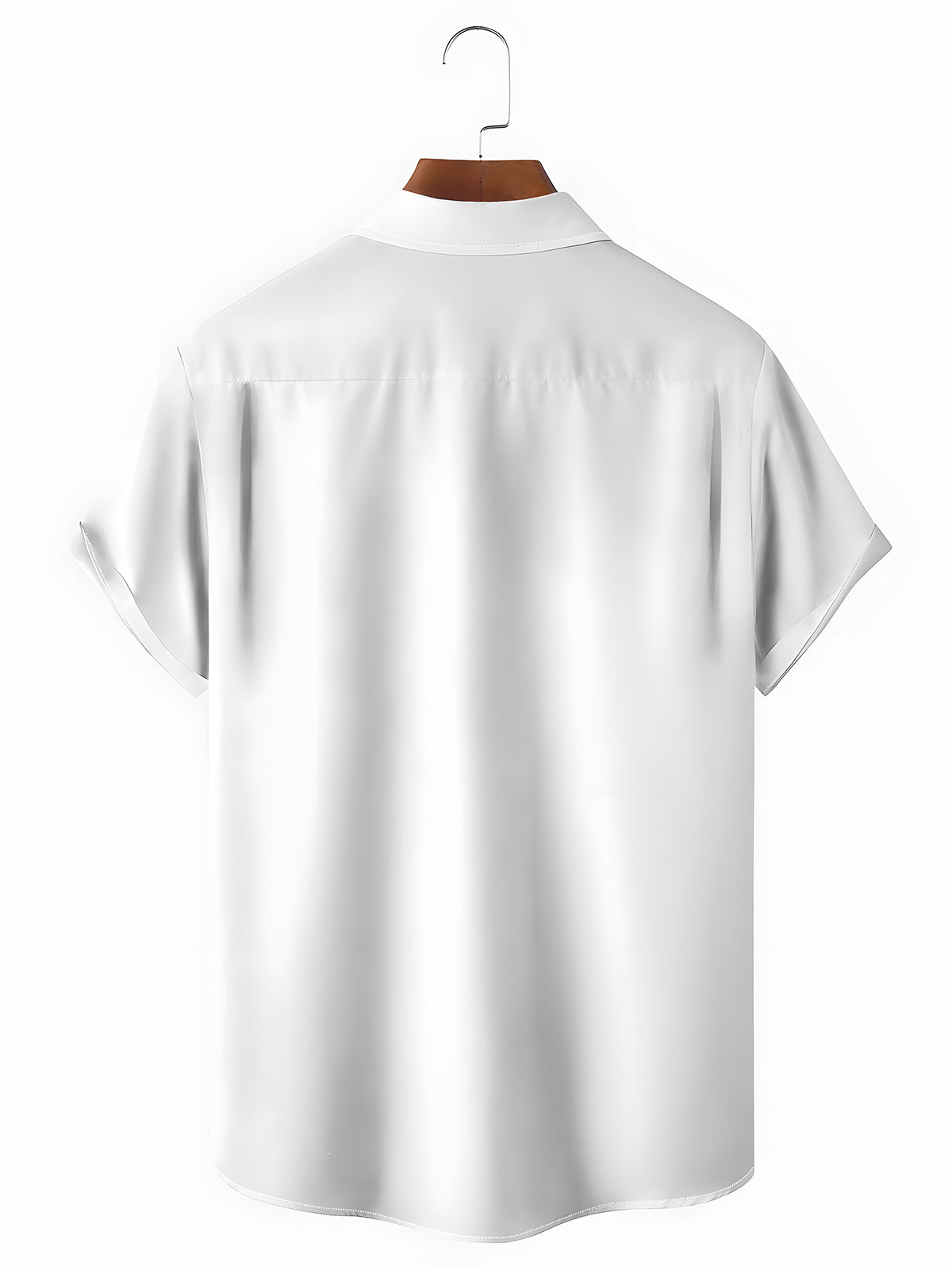 Funny Costume Croissant Bread Bra Men's Pocket Short Sleeve Shirts